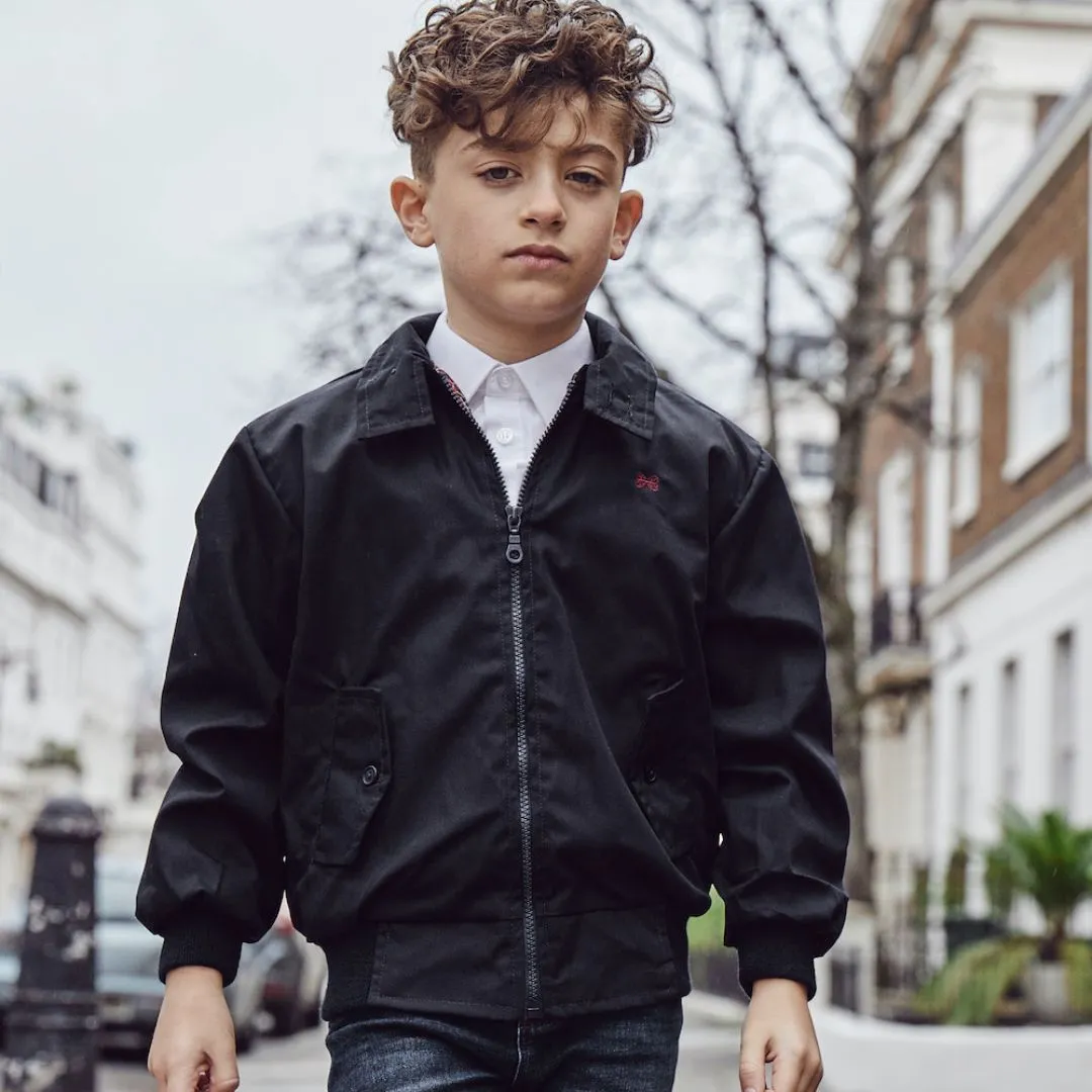 Carnaby Boys Bomber Jacket - Raven Black