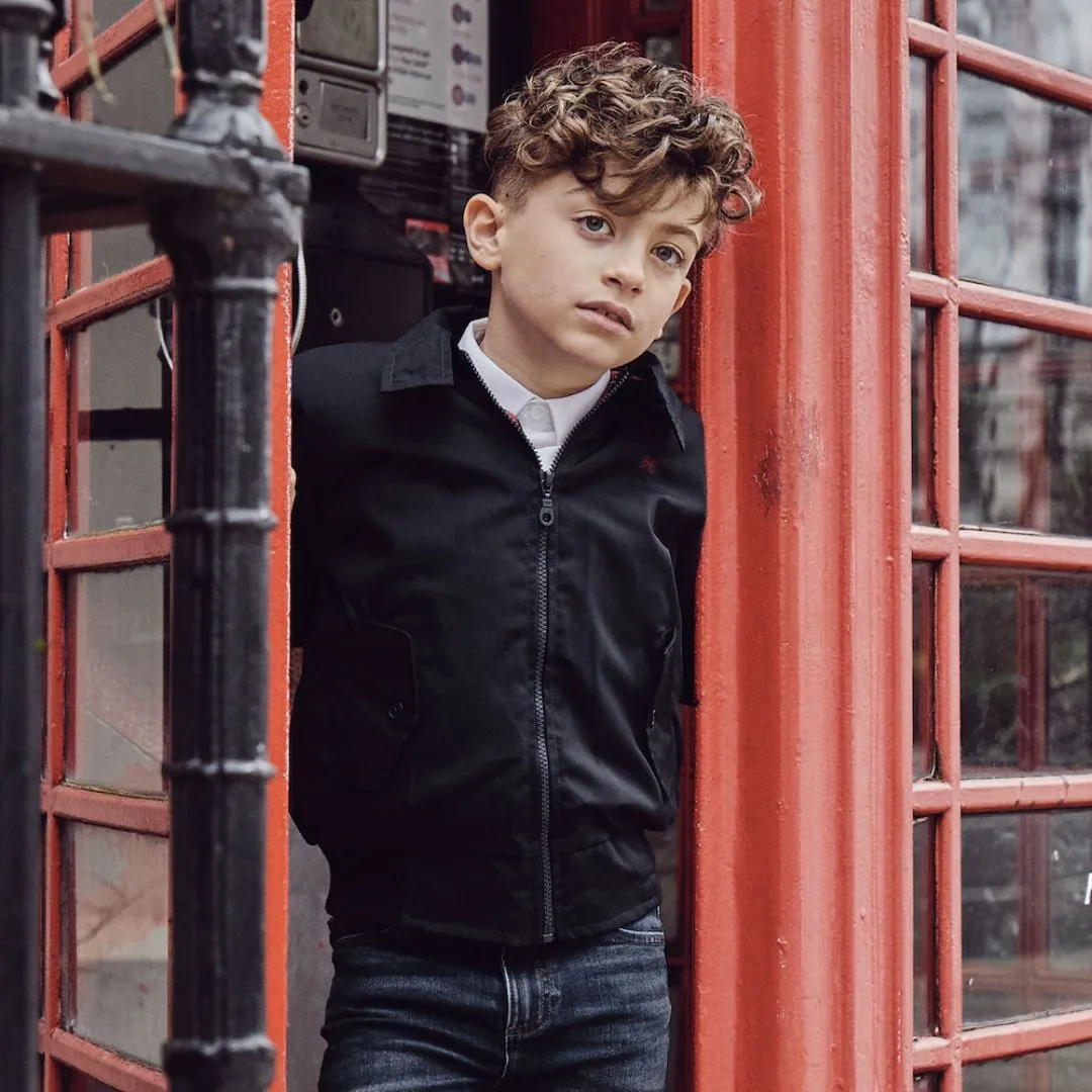 Carnaby Boys Bomber Jacket - Raven Black