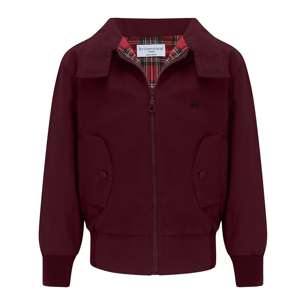 Carnaby Girls Bomber Jacket - Burgundy