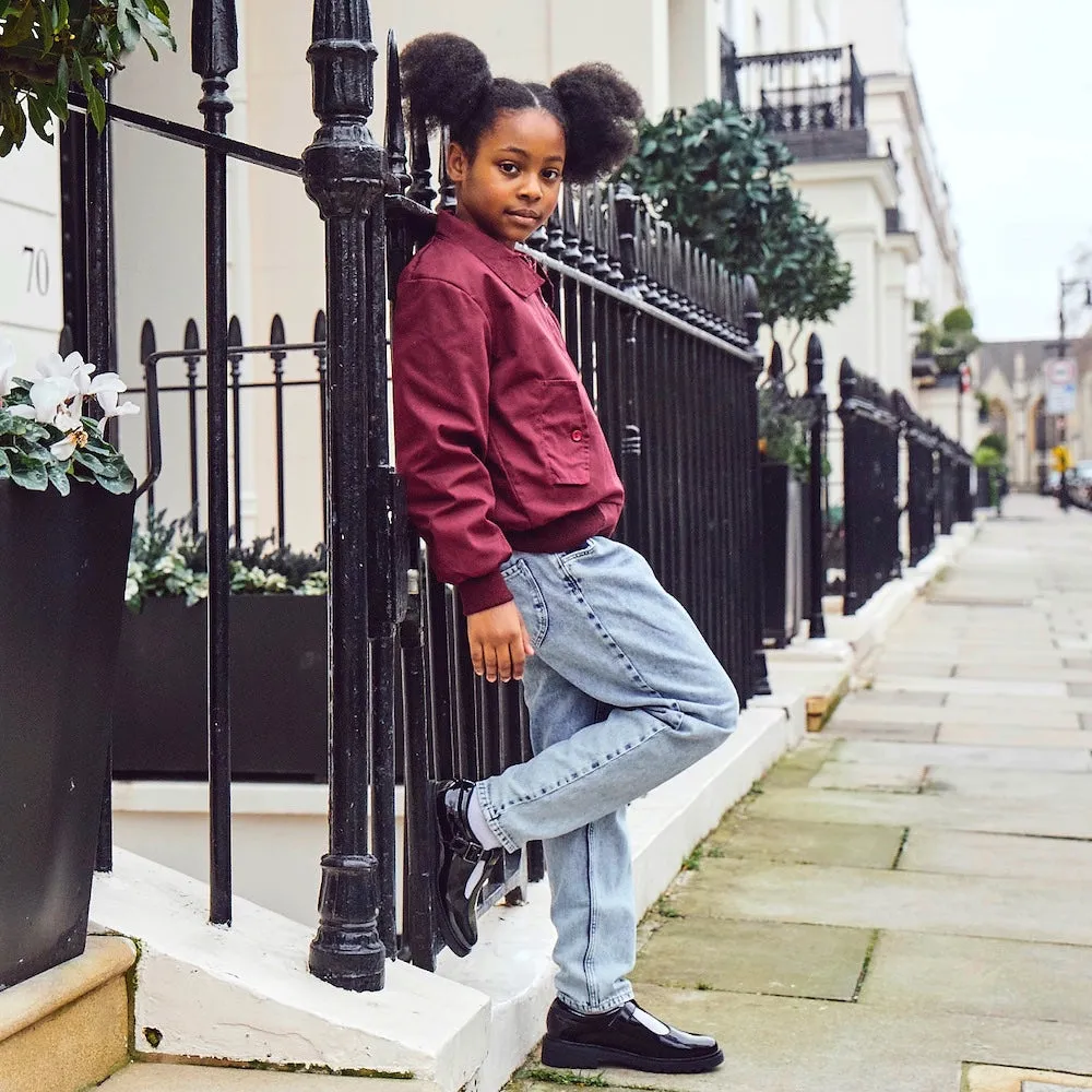 Carnaby Girls Bomber Jacket - Burgundy