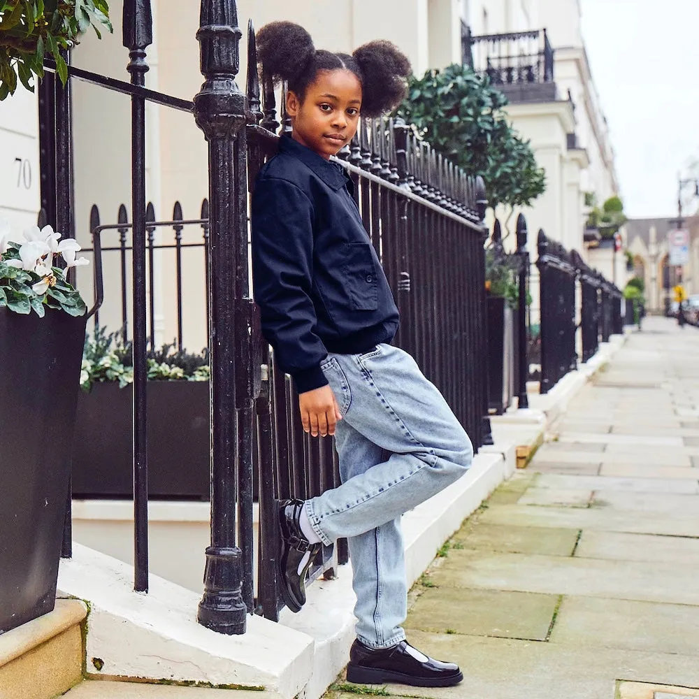 Carnaby Girls Bomber Jacket - Navy