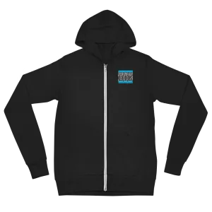 Carolina Blue and White Dream Big Lifestyle Unisex zip hoodie