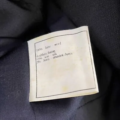 Chanel 1997 Runway Gripoix CC Logo Button Corset Suit Jacket - Dark Navy - US M