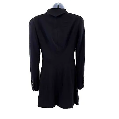 Chanel 1997 Runway Gripoix CC Logo Button Corset Suit Jacket - Dark Navy - US M