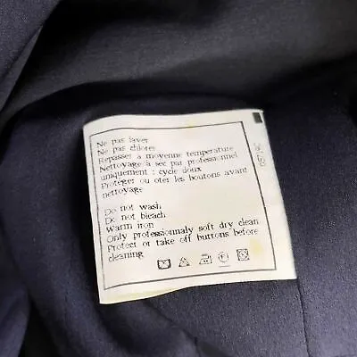 Chanel 1997 Runway Gripoix CC Logo Button Corset Suit Jacket - Dark Navy - US M