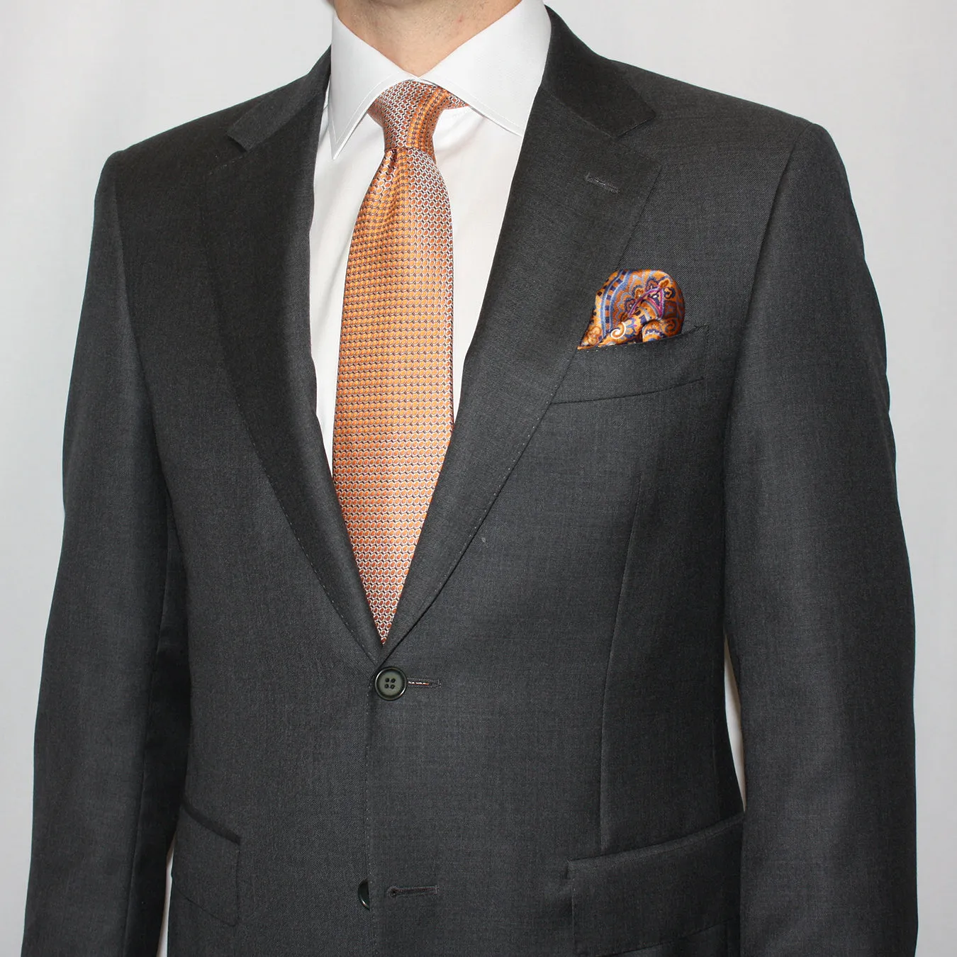 Charcoal Gray Wool Suit