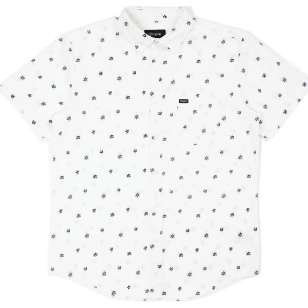 Charter Print S/S Woven - Washed Black/Honey