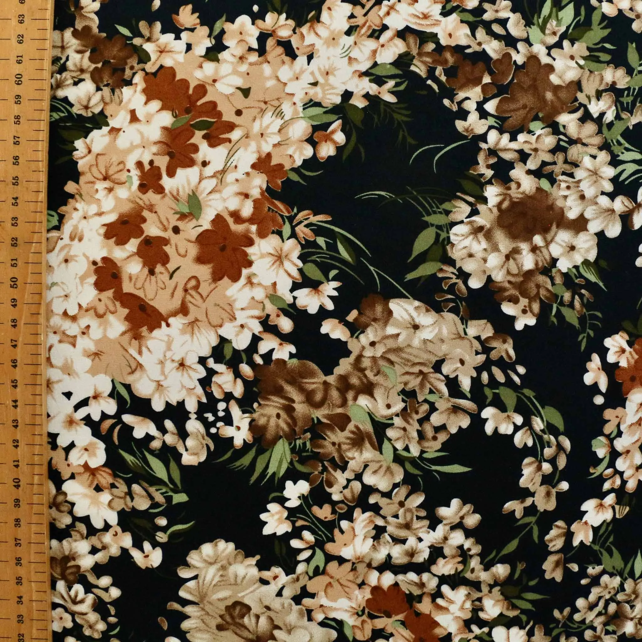 Chiffon Fabric - Navy and duck egg