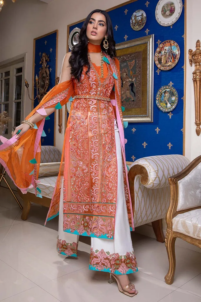 CHM-05 | Charizma Chimmer Chiffon Collection 2022 Vol 1 | Unstitched Embroidered Chiffon Suits