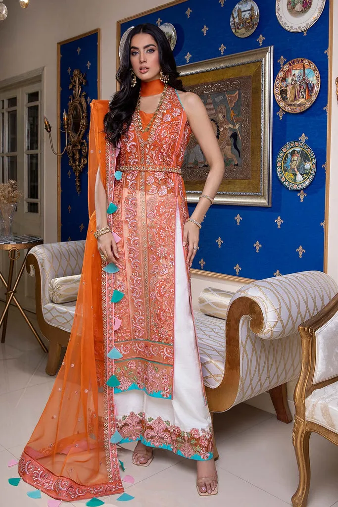 CHM-05 | Charizma Chimmer Chiffon Collection 2022 Vol 1 | Unstitched Embroidered Chiffon Suits