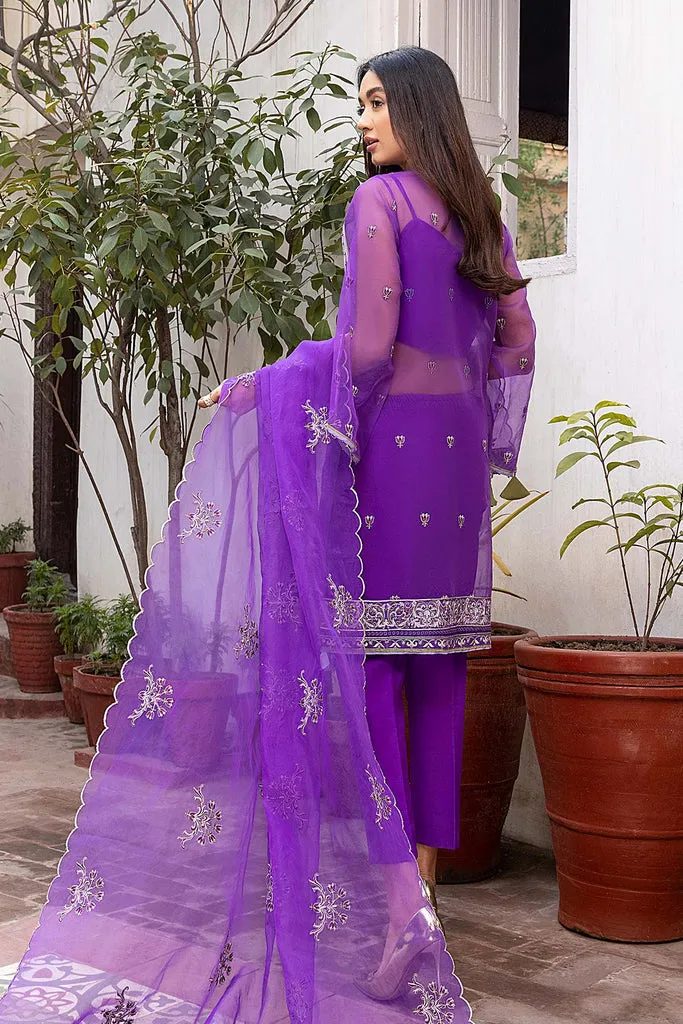 CHM-06 | Charizma Chimmer Chiffon Collection 2022 Vol 1 | Unstitched Embroidered Chiffon Suits