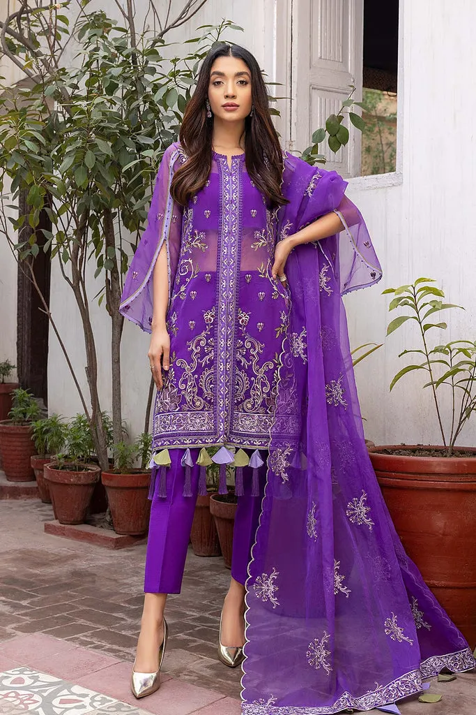 CHM-06 | Charizma Chimmer Chiffon Collection 2022 Vol 1 | Unstitched Embroidered Chiffon Suits