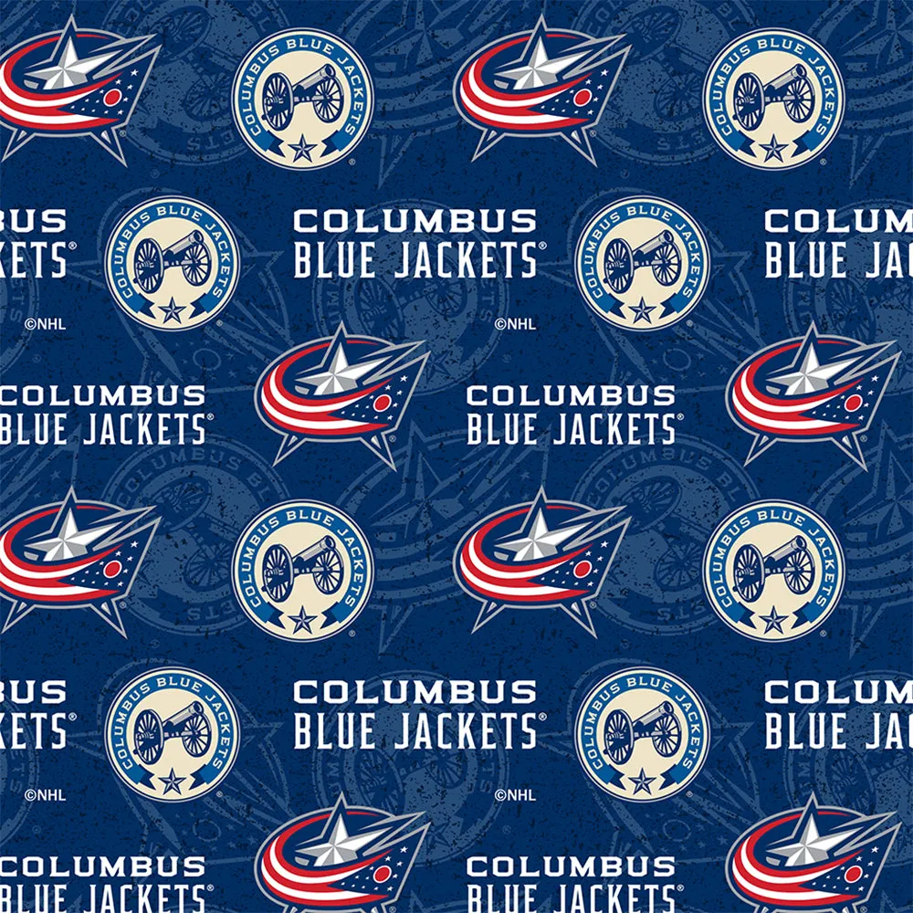 COLUMBUS BLUE JACKETS-Tone on Tone-100% Cotton-1199CBJ