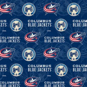 COLUMBUS BLUE JACKETS-Tone on Tone-100% Cotton-1199CBJ