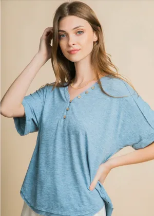 Contemporary Raw Edge  Knit Top