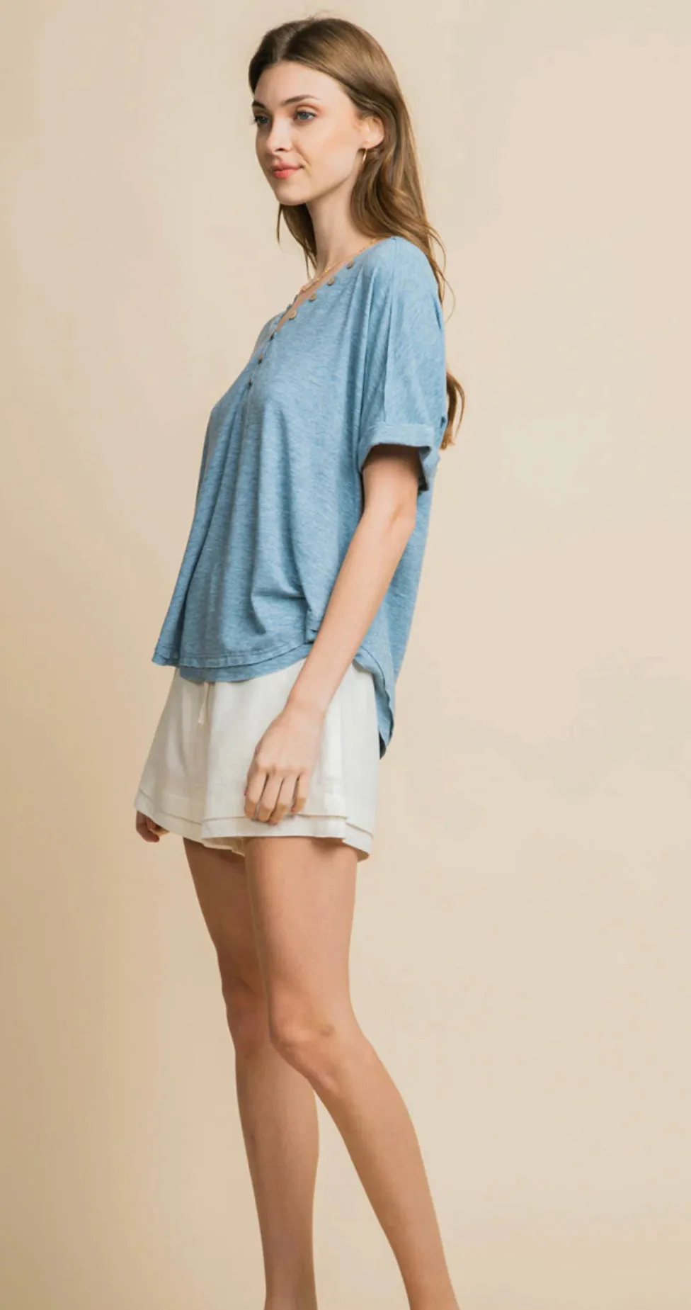 Contemporary Raw Edge  Knit Top