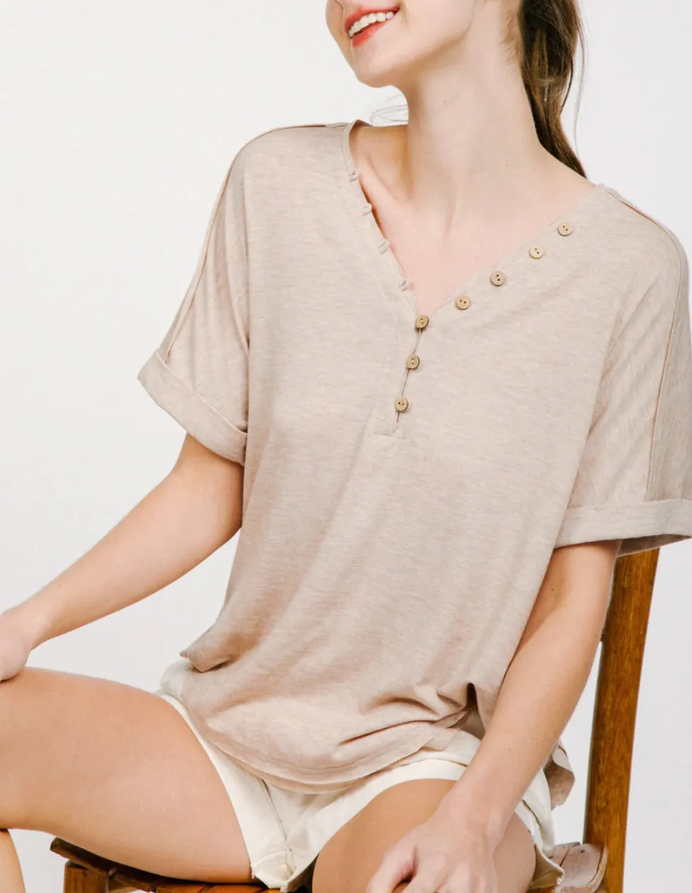 Contemporary Raw Edge  Knit Top