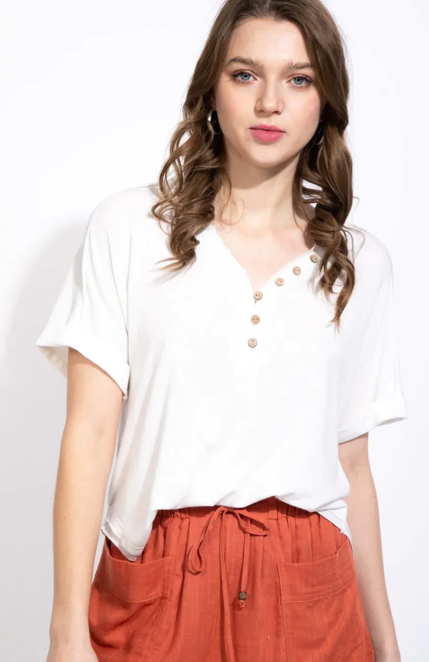 Contemporary Raw Edge  Knit Top