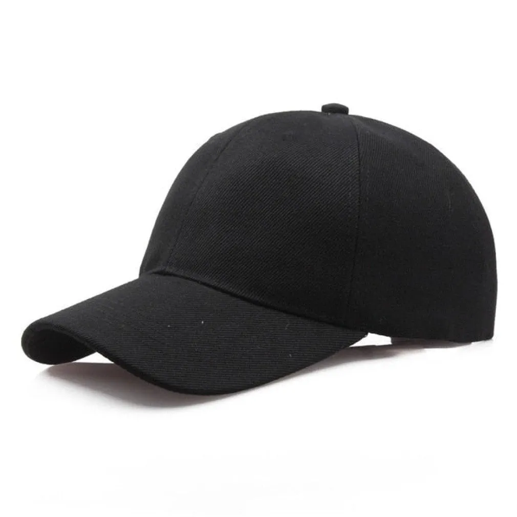 ContiNent 33 Black Cap Solid Color Baseball Cap Snapback Caps Casquette Hats Fitted Casual Gorras Hip Hop Dad Hats For Men Women Unisex