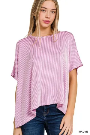Corded Ribbed Tee