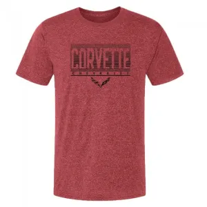 Corvette Imprint Block Tee - Heather Sport Scarlet Red