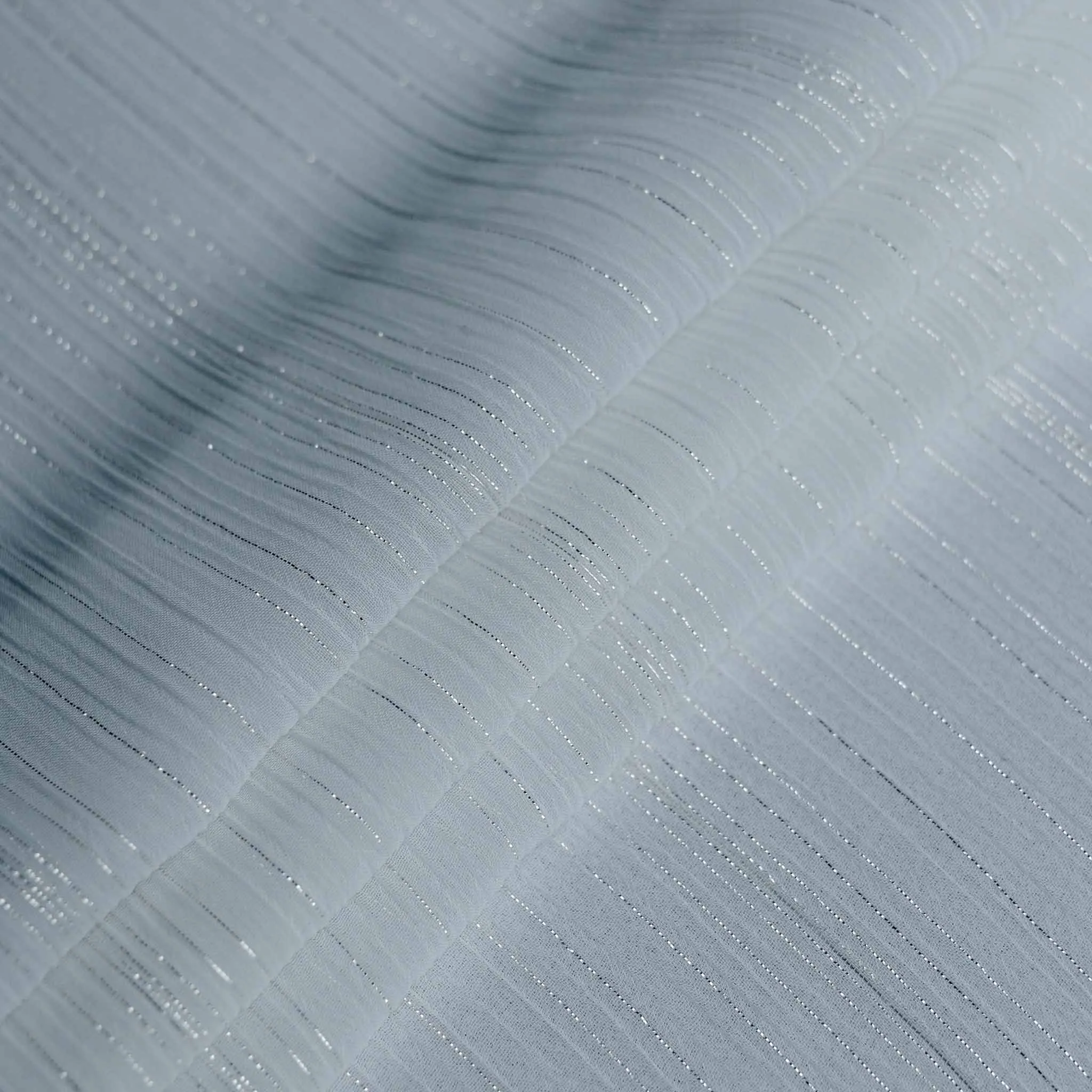 Crinkle Chiffon Fabric - Off-white