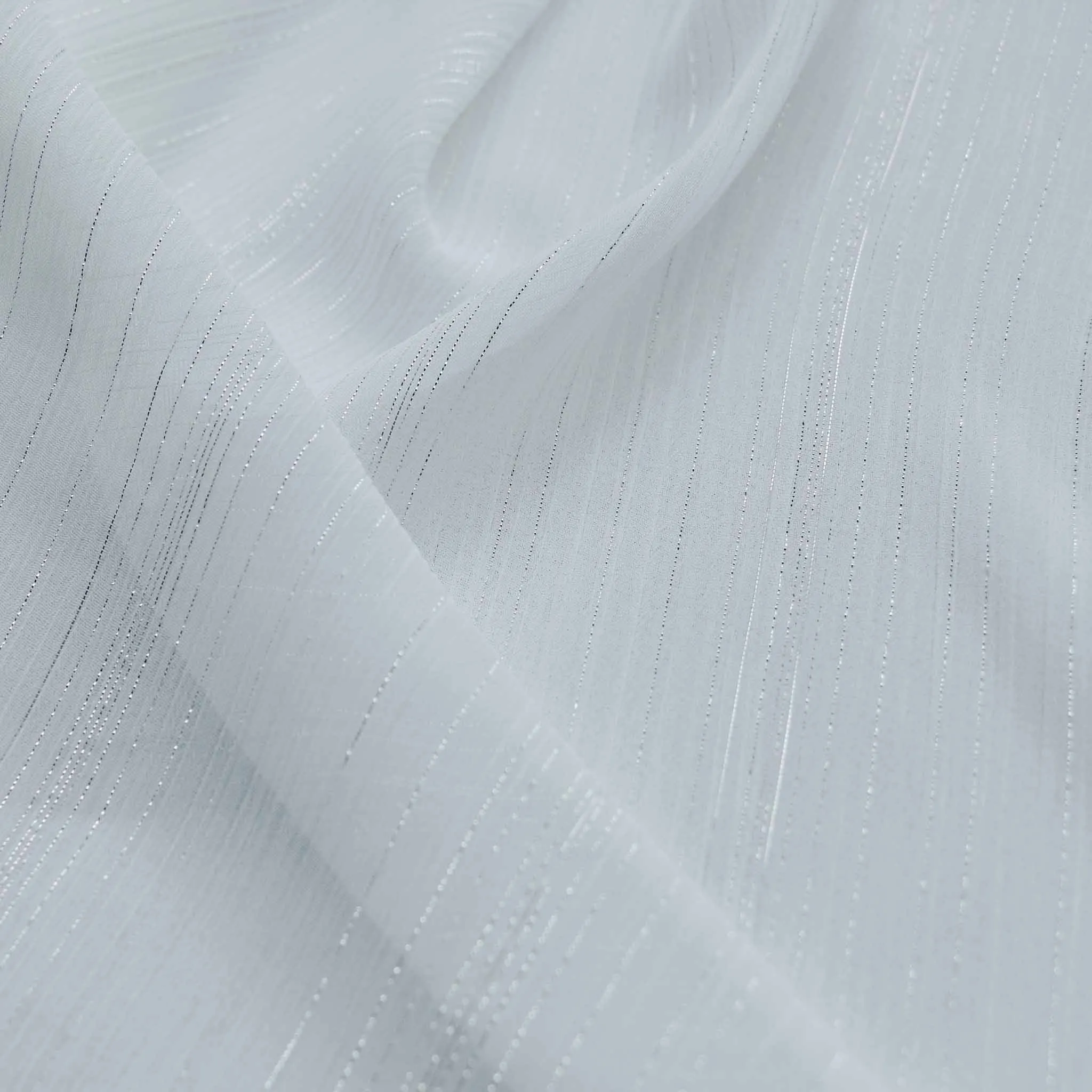 Crinkle Chiffon Fabric - Off-white