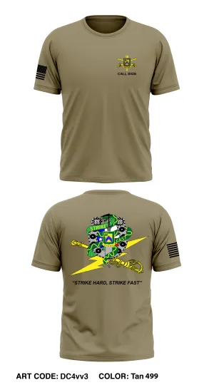 CUSTOM 2-16th Cav, 199th Infantry BDE Core Men's SS Performance Tee - DC4vv3