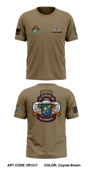 CUSTOM - 75th Ranger Regiment  Store 2  Core Men's SS Performance Tee - ZB1b1f