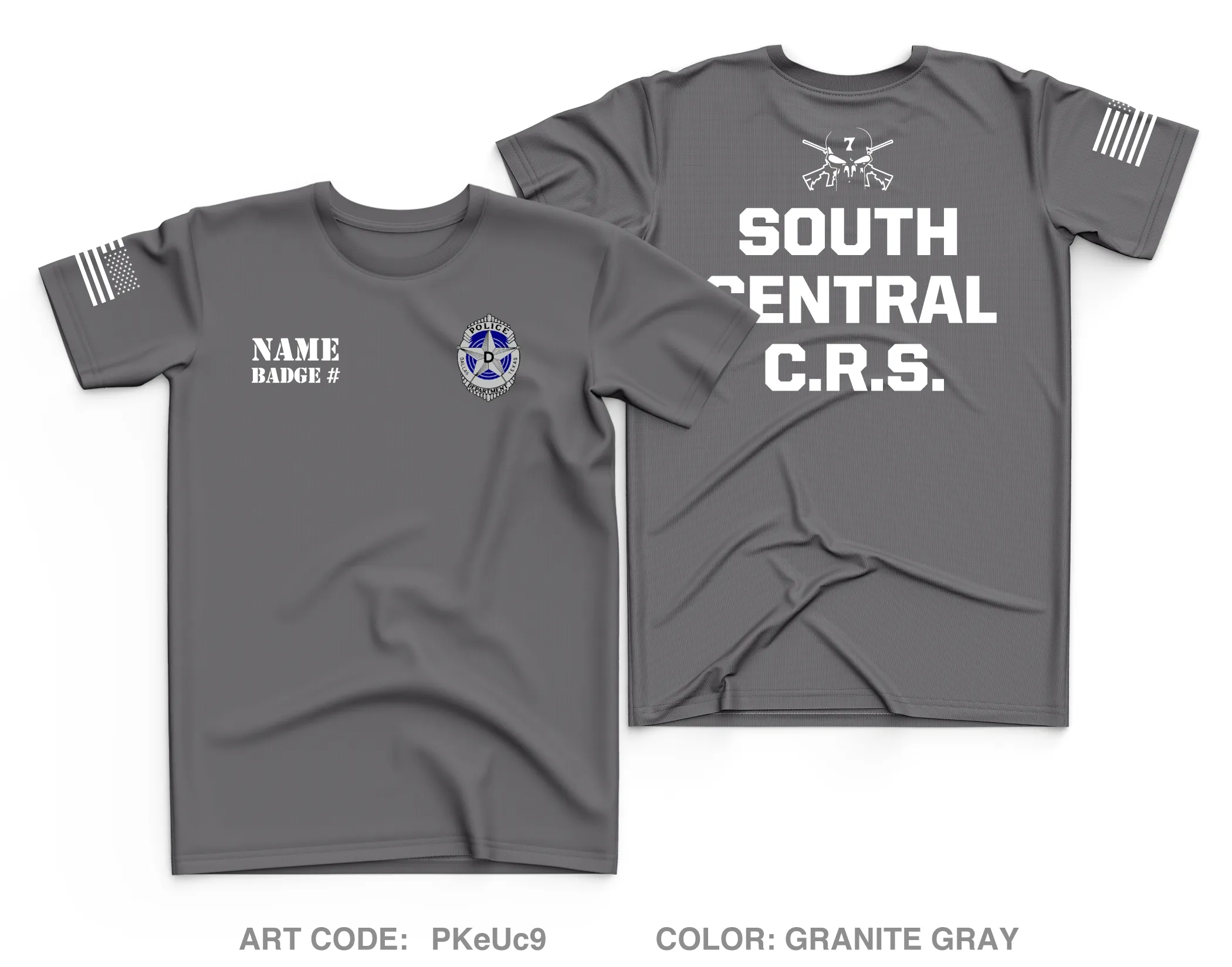 CUSTOM Dallas PD Store 1 Core Men's SS Performance Tee - PKEUC9