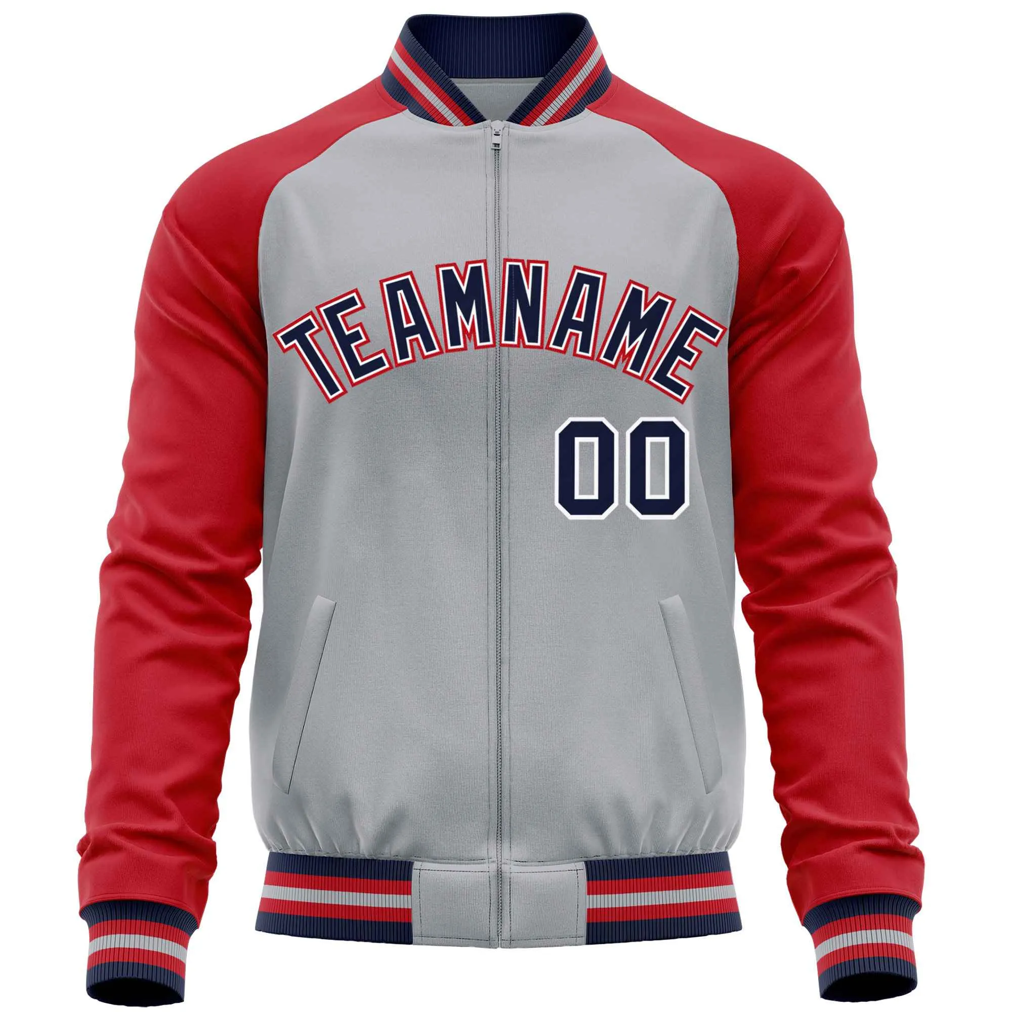 Custom Raglan Sleeves Fashion Varsity Jacket Causal Cotton Letterman Men's Baseball Bomber Jackets