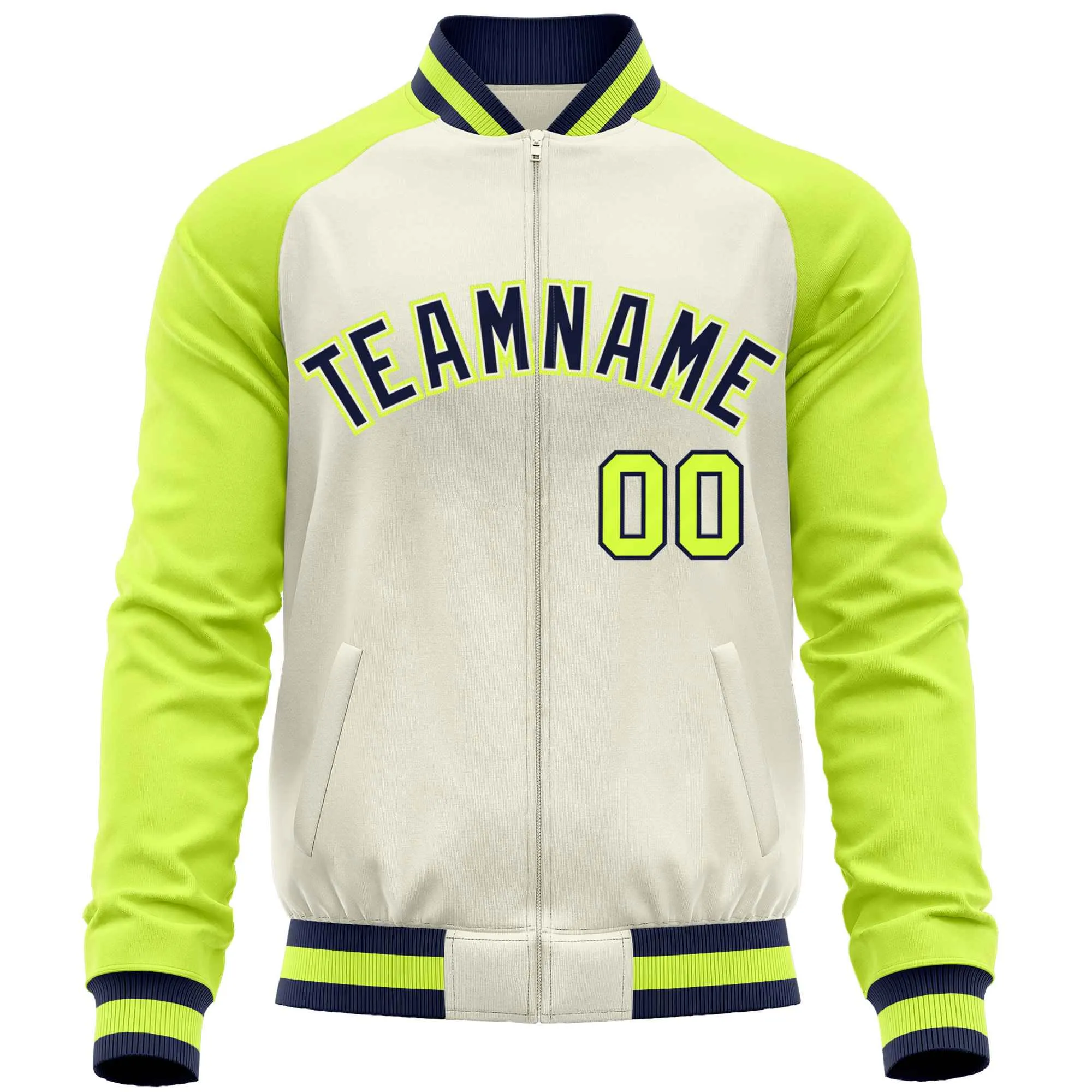 Custom Raglan Sleeves Fashion Varsity Jacket Causal Cotton Letterman Men's Baseball Bomber Jackets