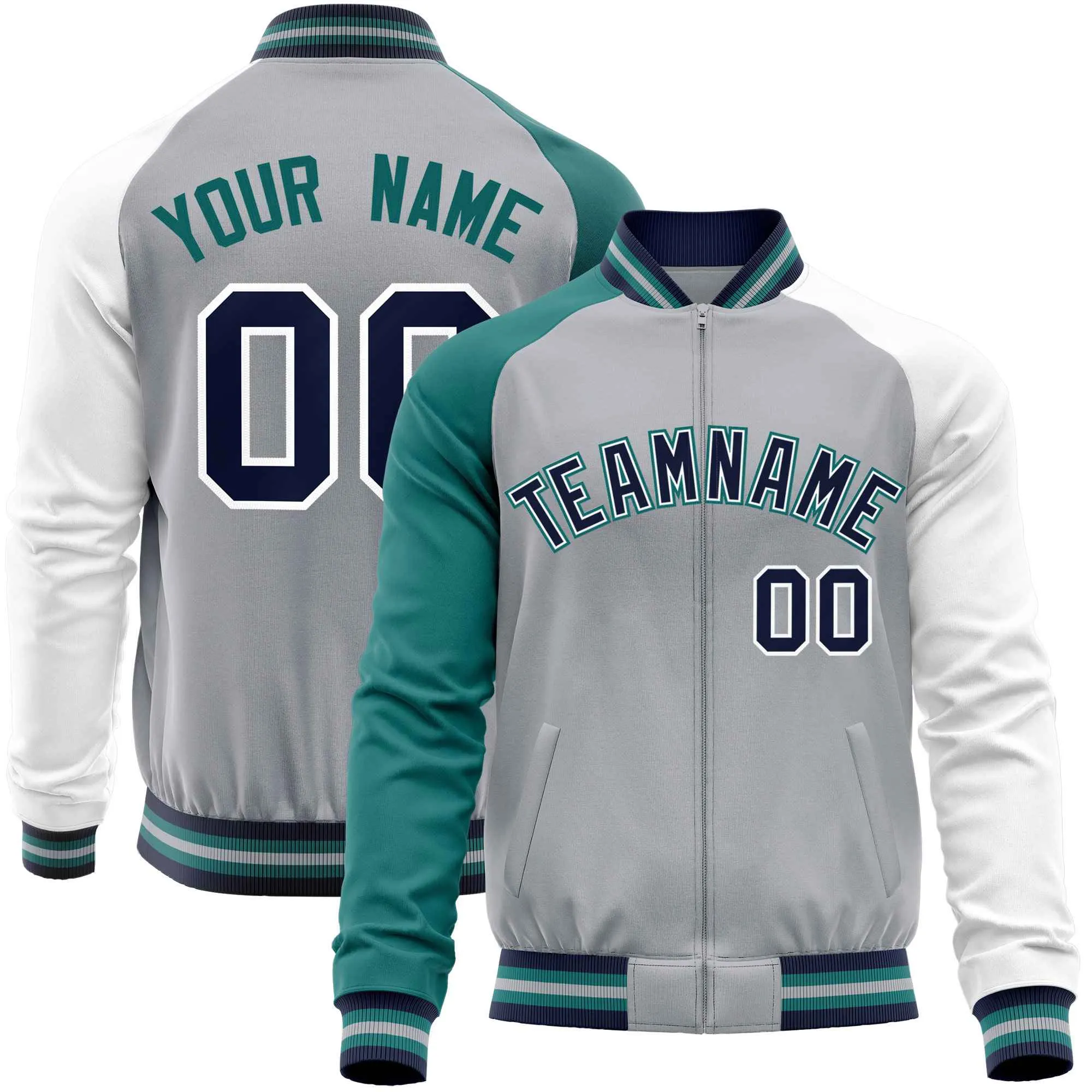 Custom Raglan Sleeves Fashion Varsity Jacket Causal Cotton Letterman Men's Baseball Bomber Jackets