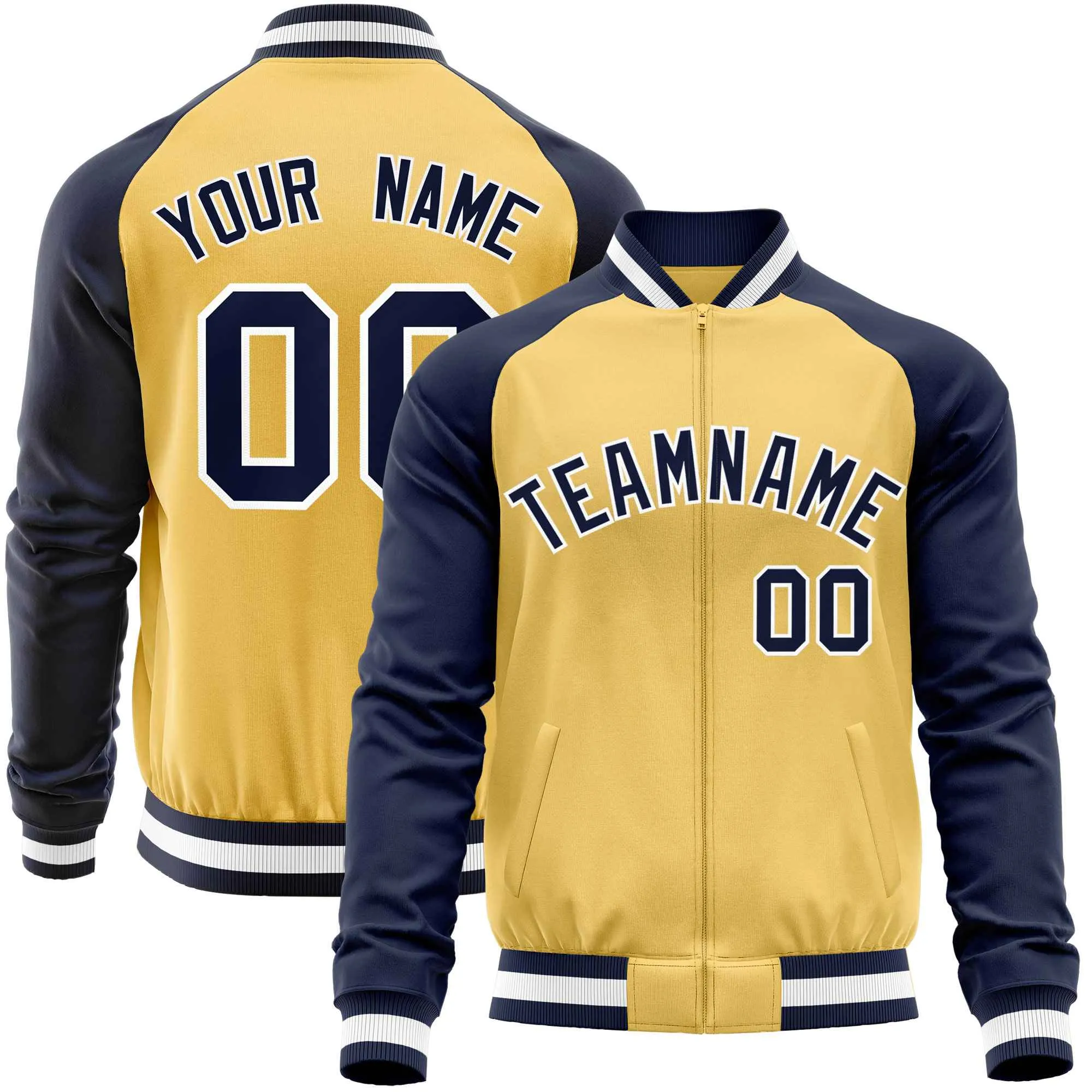 Custom Raglan Sleeves Fashion Varsity Jacket Causal Cotton Letterman Men's Baseball Bomber Jackets