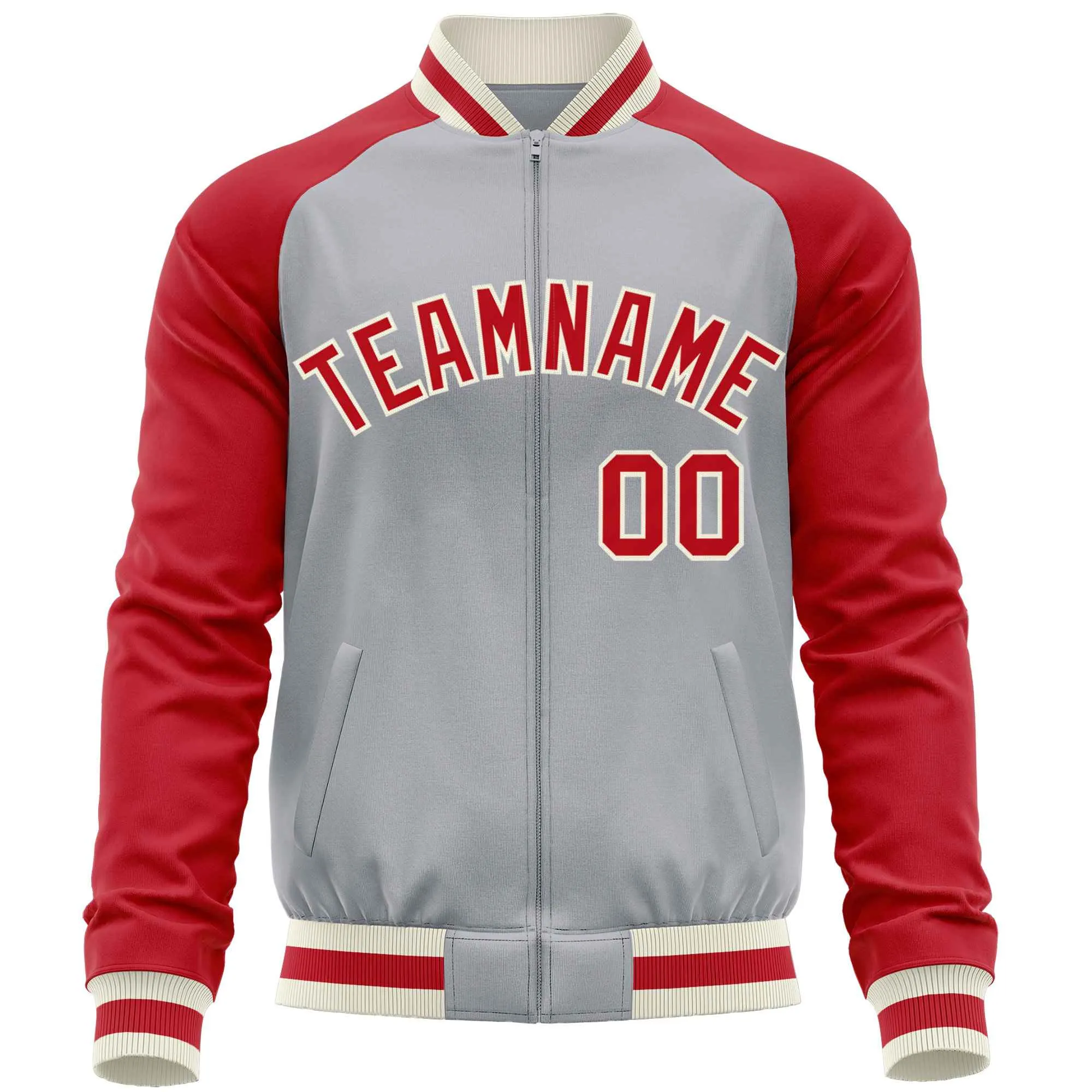 Custom Raglan Sleeves Fashion Varsity Jacket Causal Cotton Letterman Men's Baseball Bomber Jackets