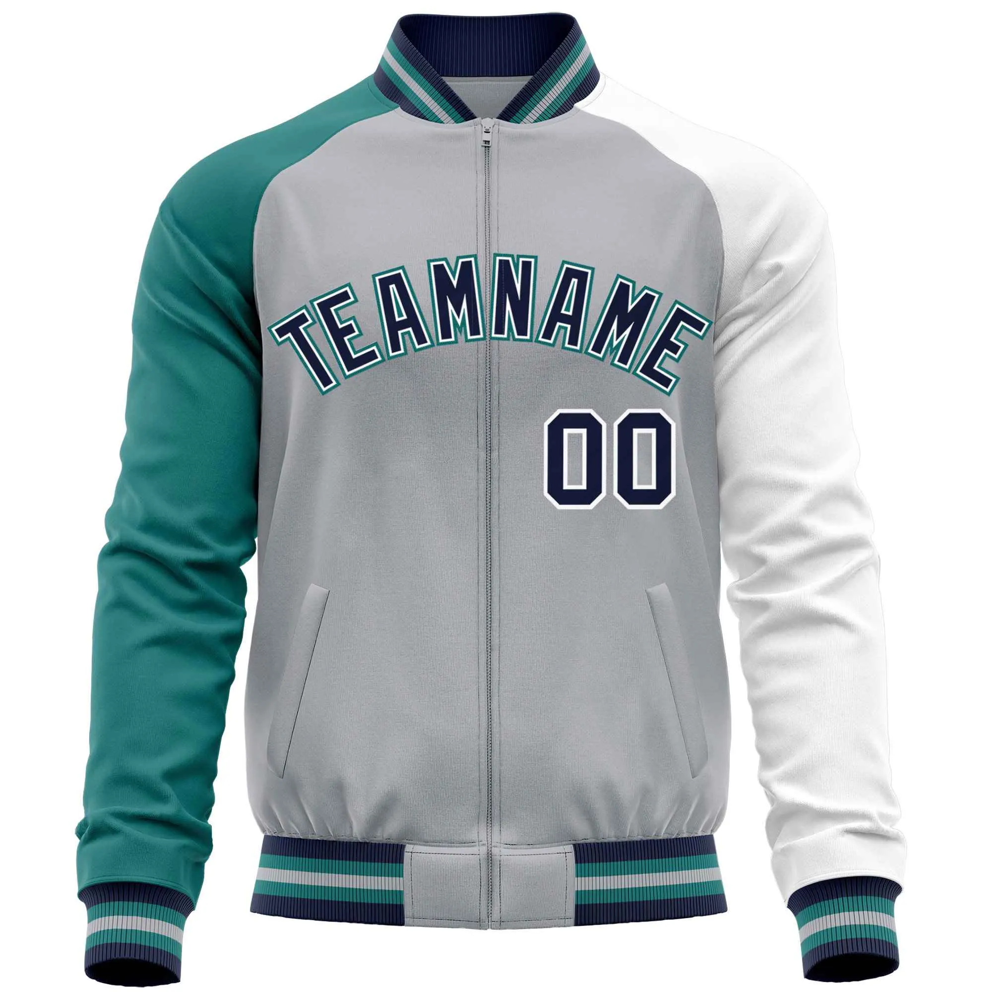Custom Raglan Sleeves Fashion Varsity Jacket Causal Cotton Letterman Men's Baseball Bomber Jackets