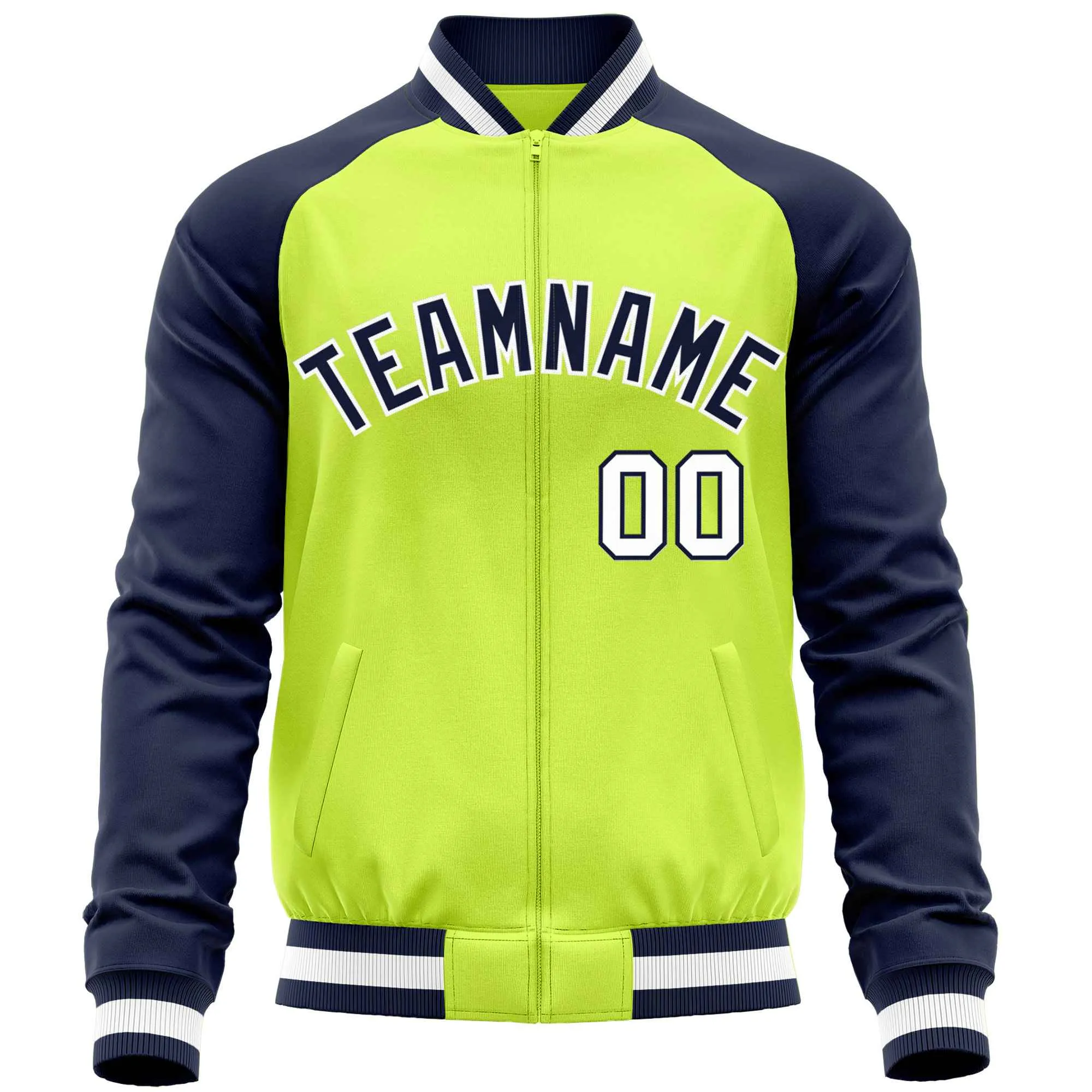 Custom Raglan Sleeves Fashion Varsity Jacket Causal Cotton Letterman Men's Baseball Bomber Jackets