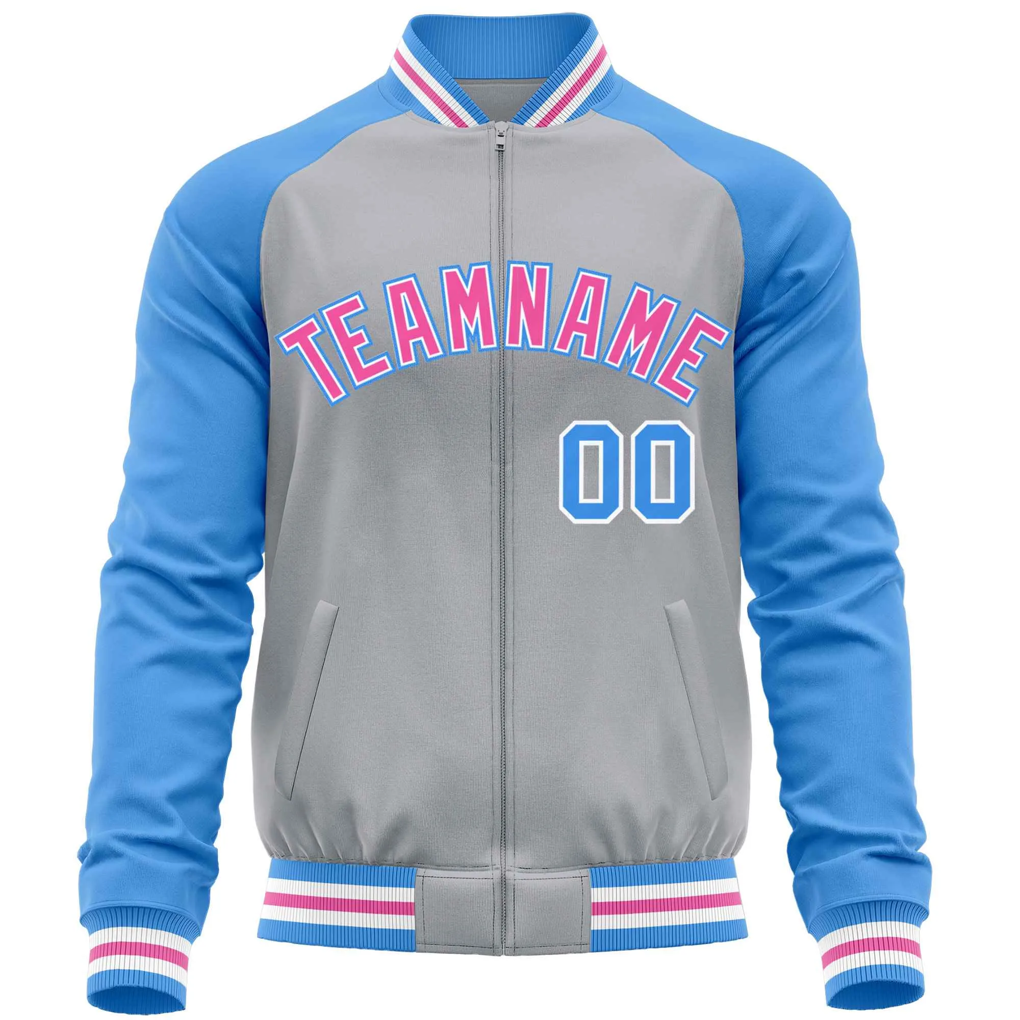 Custom Raglan Sleeves Fashion Varsity Jacket Causal Cotton Letterman Men's Baseball Bomber Jackets