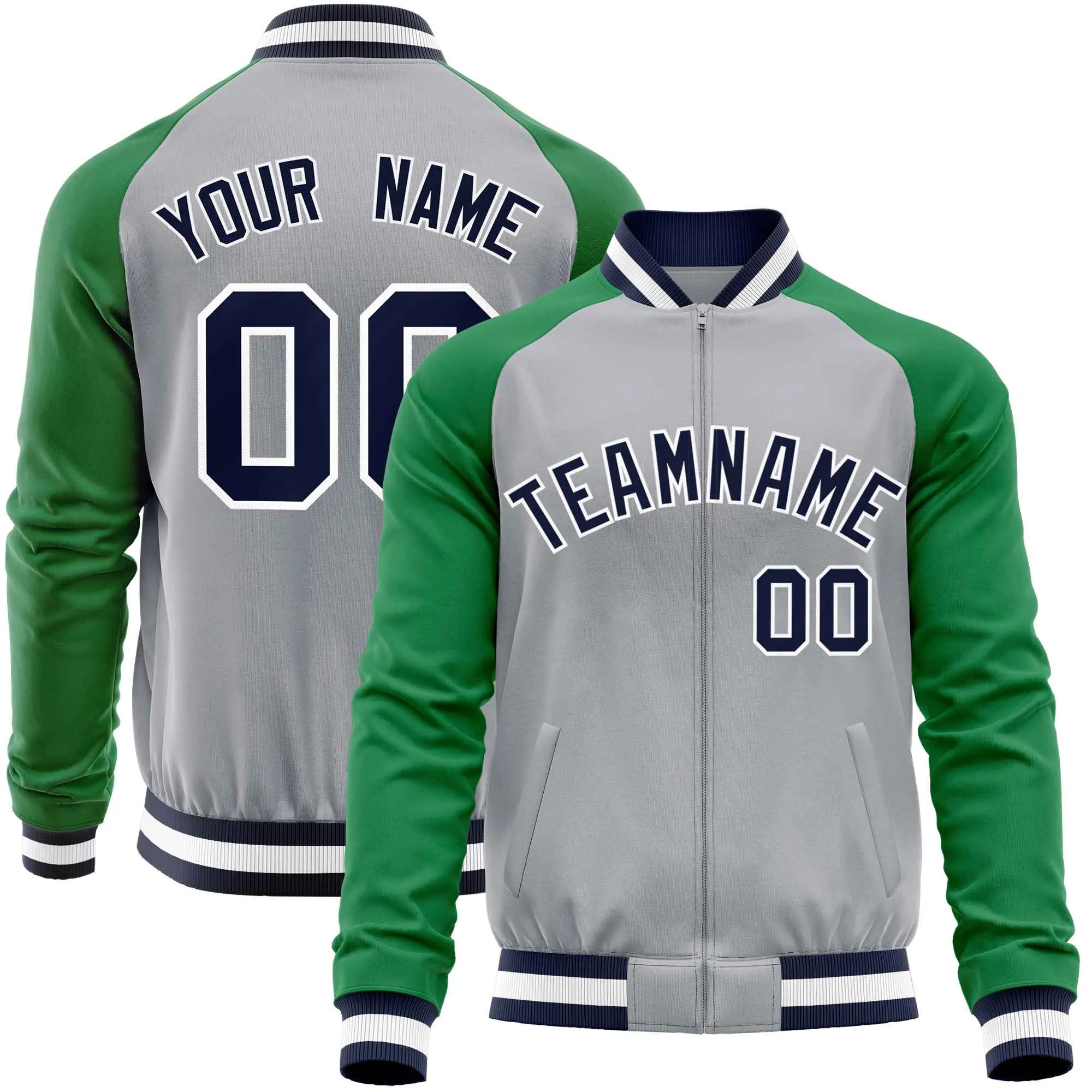 Custom Raglan Sleeves Fashion Varsity Jacket Causal Cotton Letterman Men's Baseball Bomber Jackets