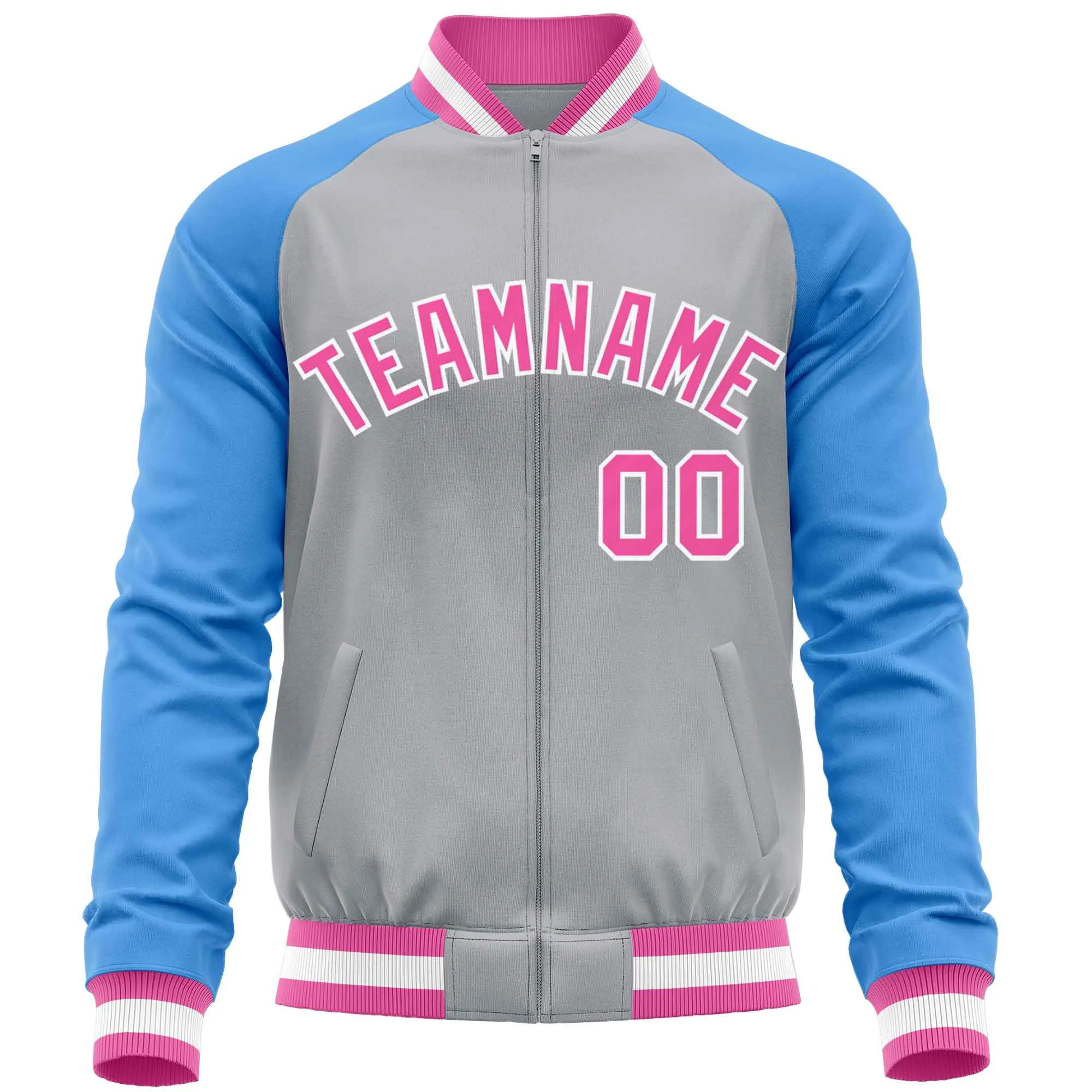 Custom Raglan Sleeves Fashion Varsity Jacket Causal Cotton Letterman Men's Baseball Bomber Jackets