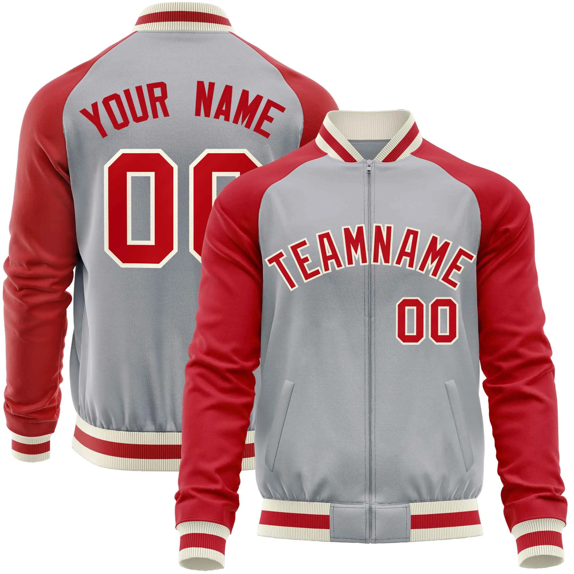 Custom Raglan Sleeves Fashion Varsity Jacket Causal Cotton Letterman Men's Baseball Bomber Jackets