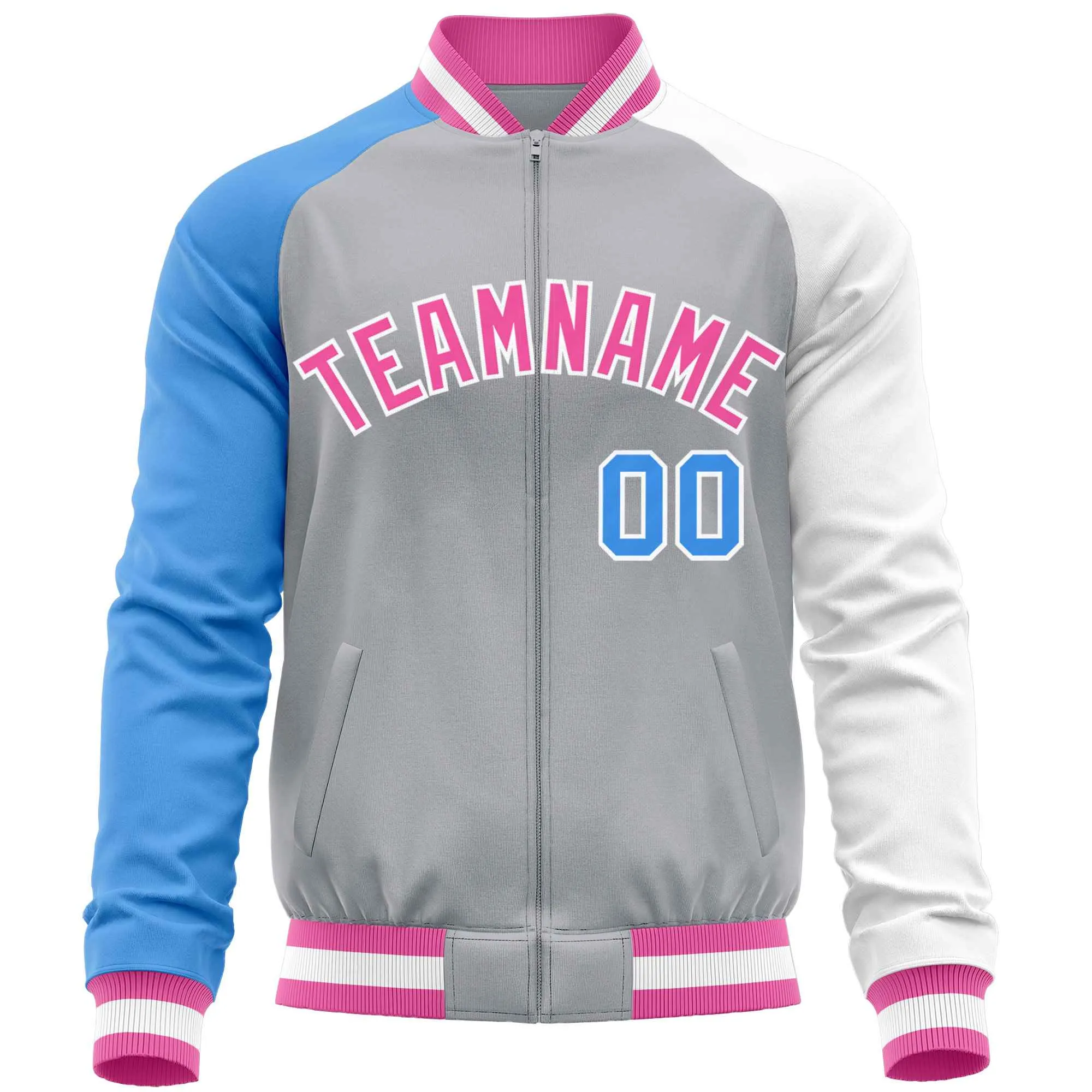 Custom Raglan Sleeves Fashion Varsity Jacket Causal Cotton Letterman Men's Baseball Bomber Jackets