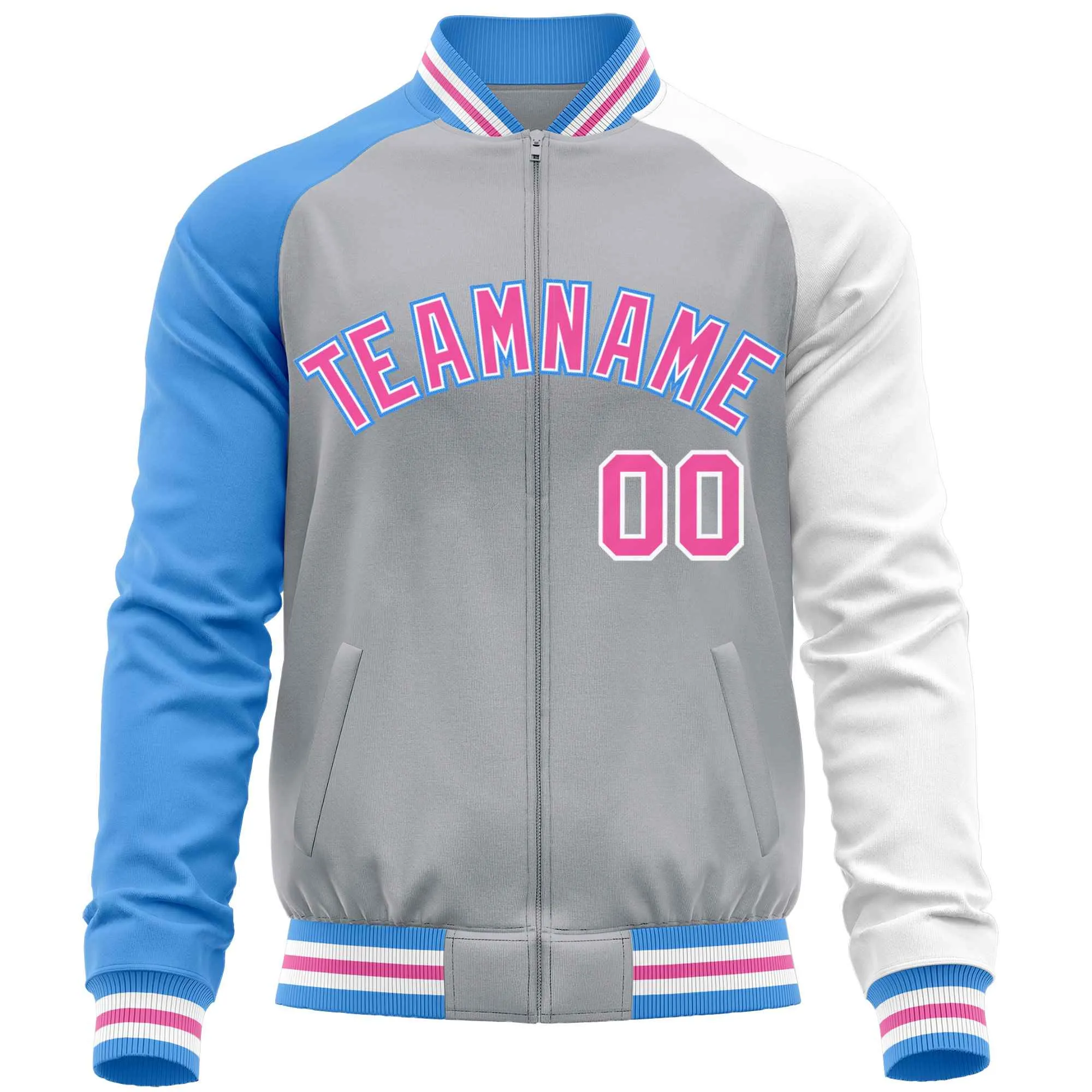 Custom Raglan Sleeves Fashion Varsity Jacket Causal Cotton Letterman Men's Baseball Bomber Jackets