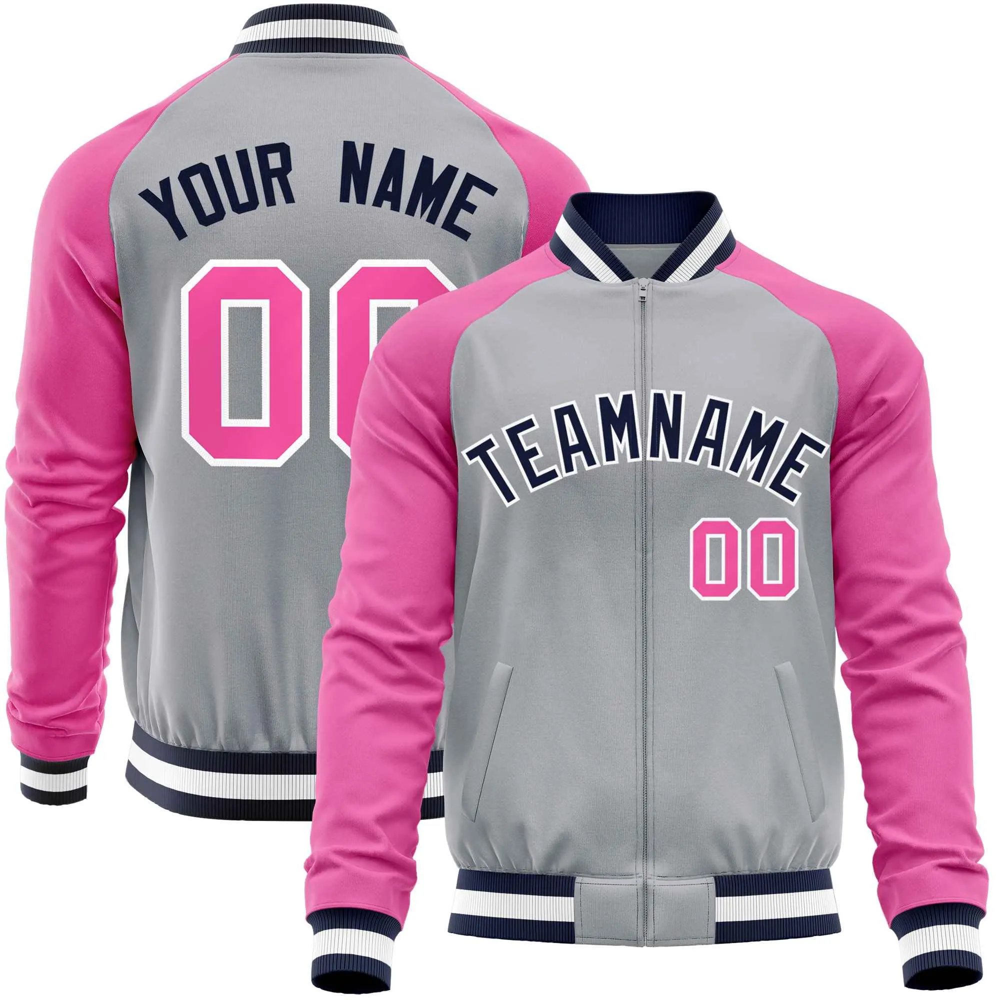 Custom Raglan Sleeves Fashion Varsity Jacket Causal Cotton Letterman Men's Baseball Bomber Jackets