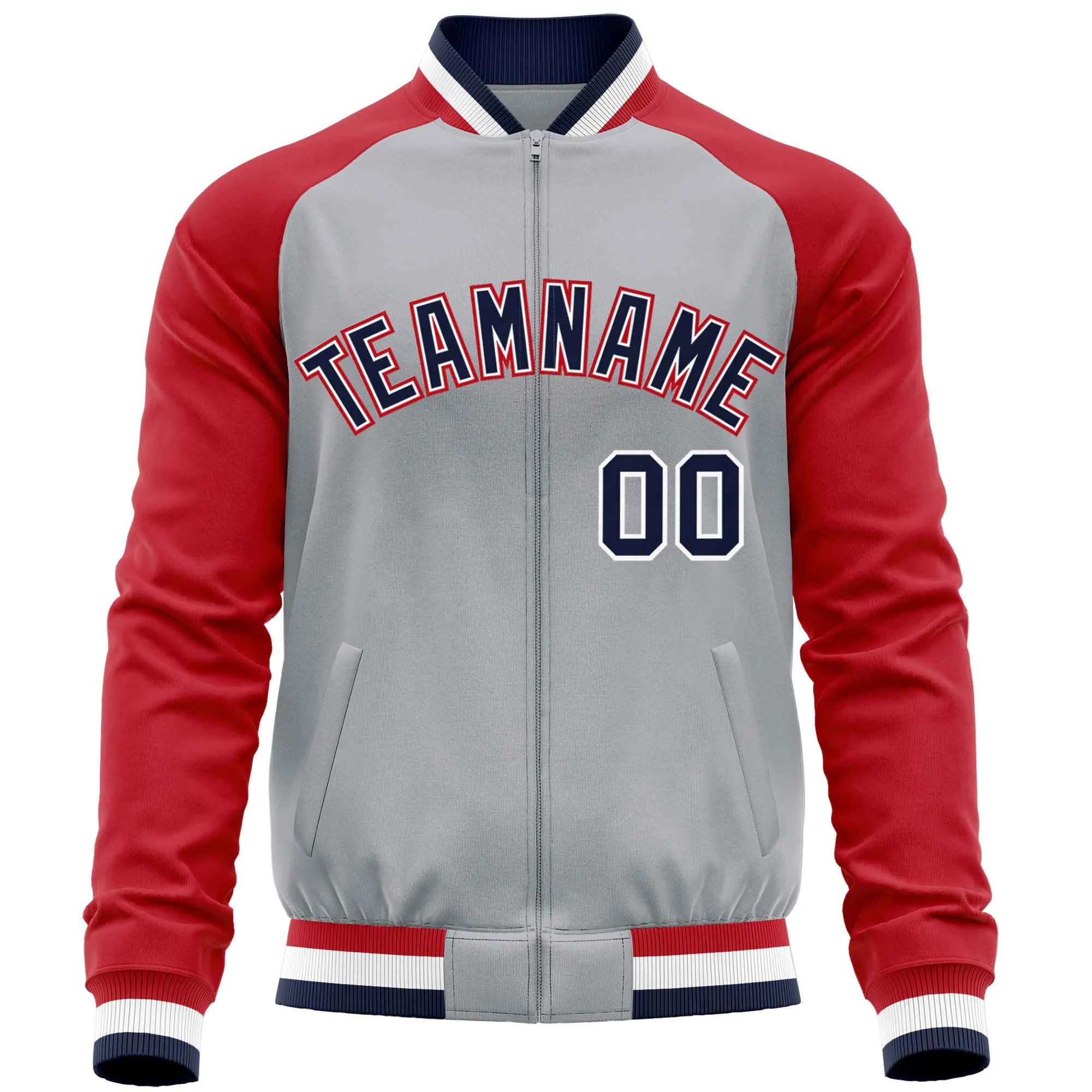 Custom Raglan Sleeves Fashion Varsity Jacket Causal Cotton Letterman Men's Baseball Bomber Jackets
