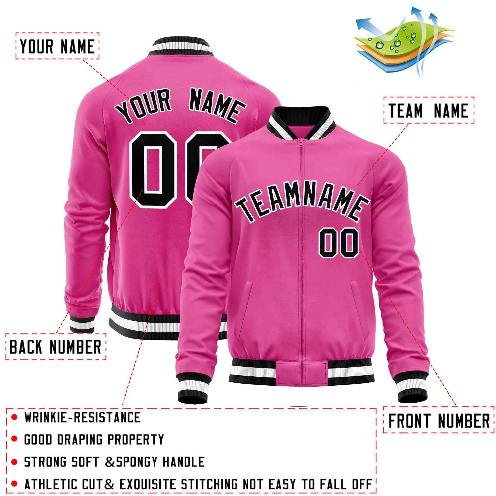 Custom Raglan Sleeves Fashion Varsity Jacket Fashion Cotton Coat Letterman Men's Baseball Bomber Jackets
