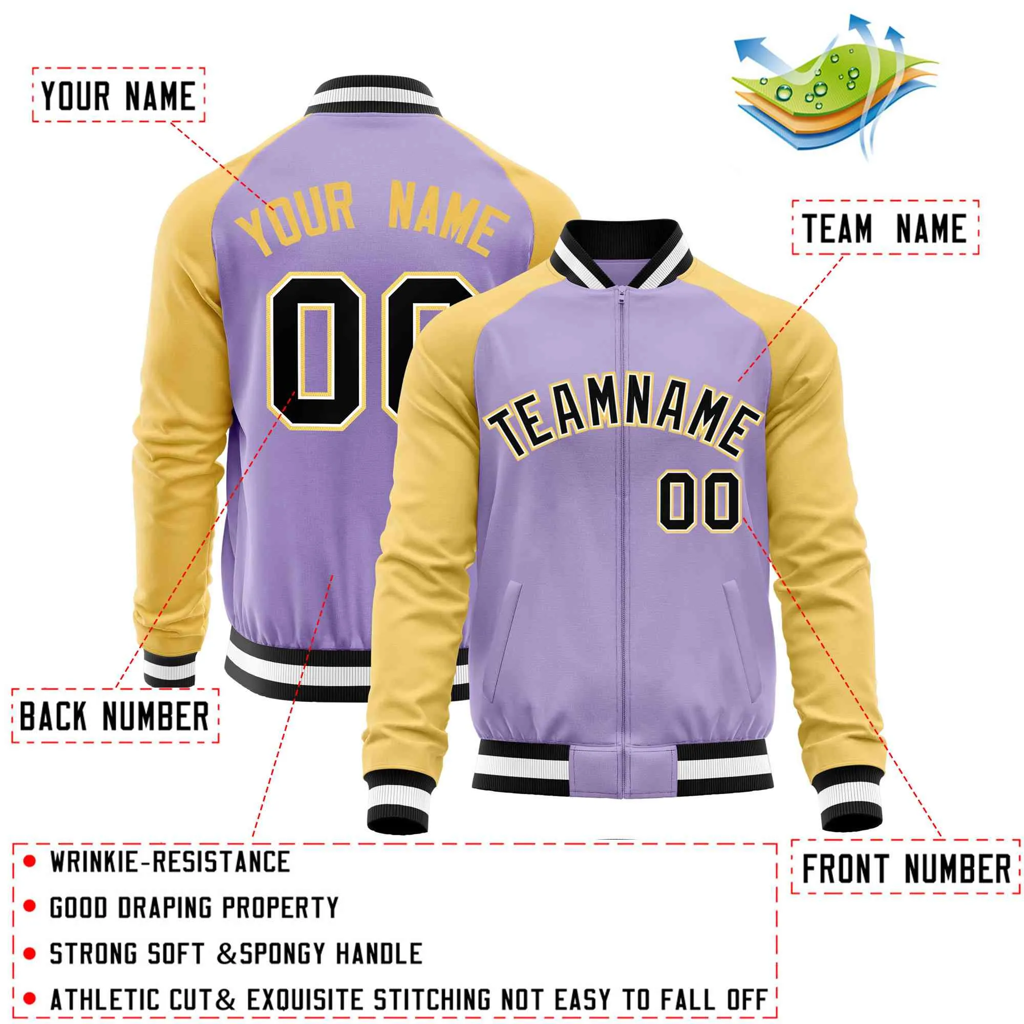 Custom Raglan Sleeves Fashion Varsity Jacket Fashion Cotton Coat Letterman Men's Baseball Bomber Jackets
