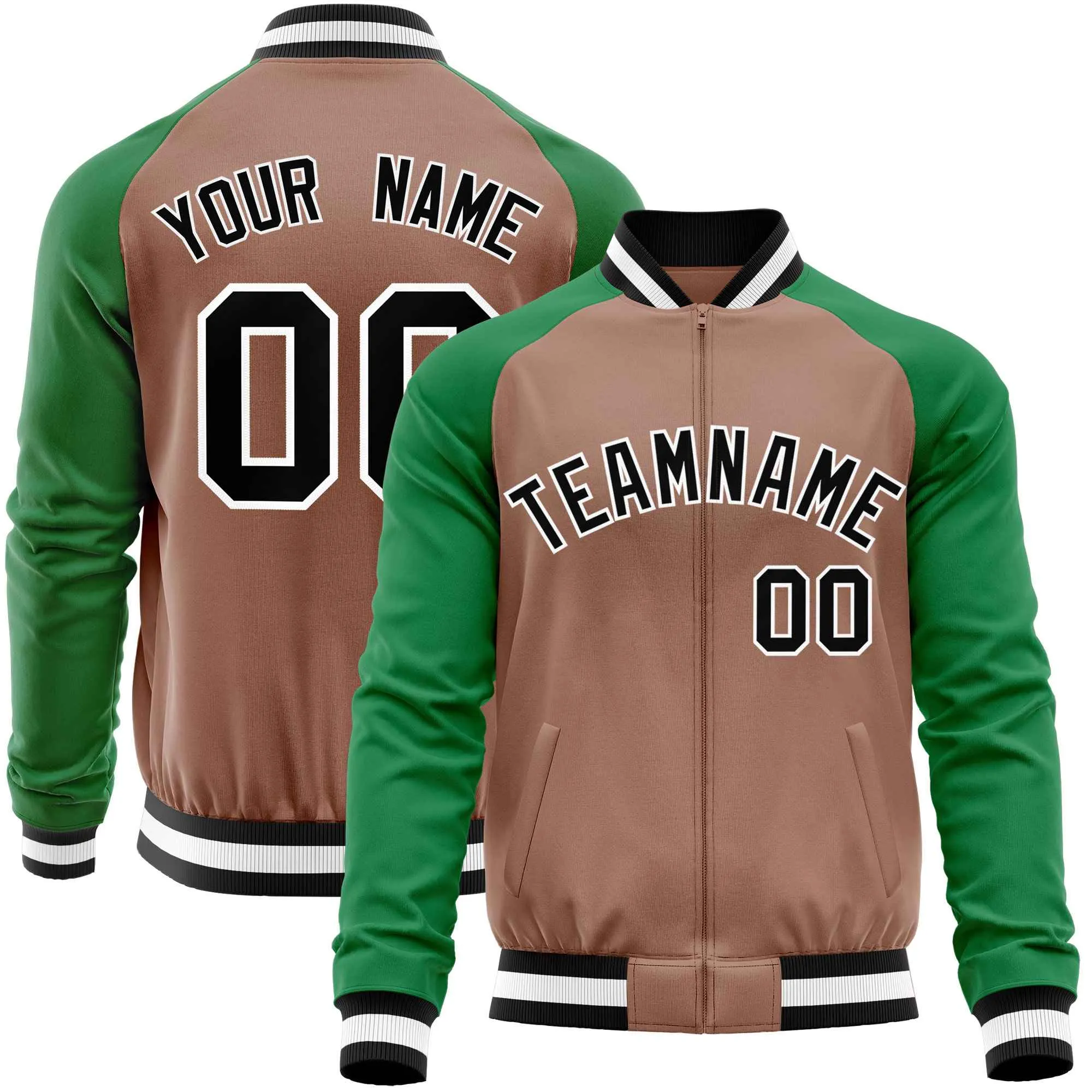 Custom Raglan Sleeves Fashion Varsity Jacket Fashion Cotton Coat Letterman Men's Baseball Bomber Jackets