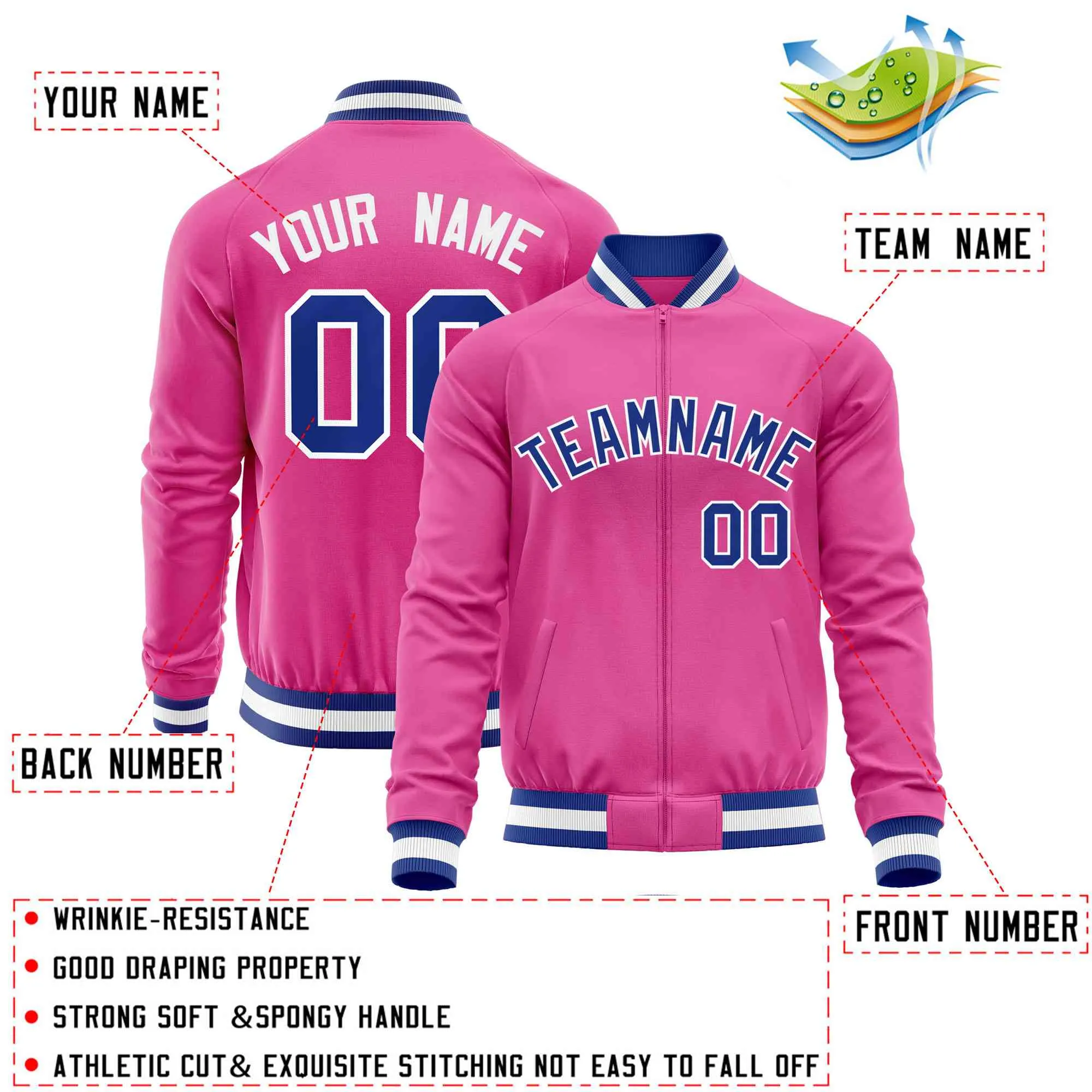 Custom Raglan Sleeves Fashion Varsity Jacket Fashion Cotton Coat Letterman Men's Baseball Bomber Jackets