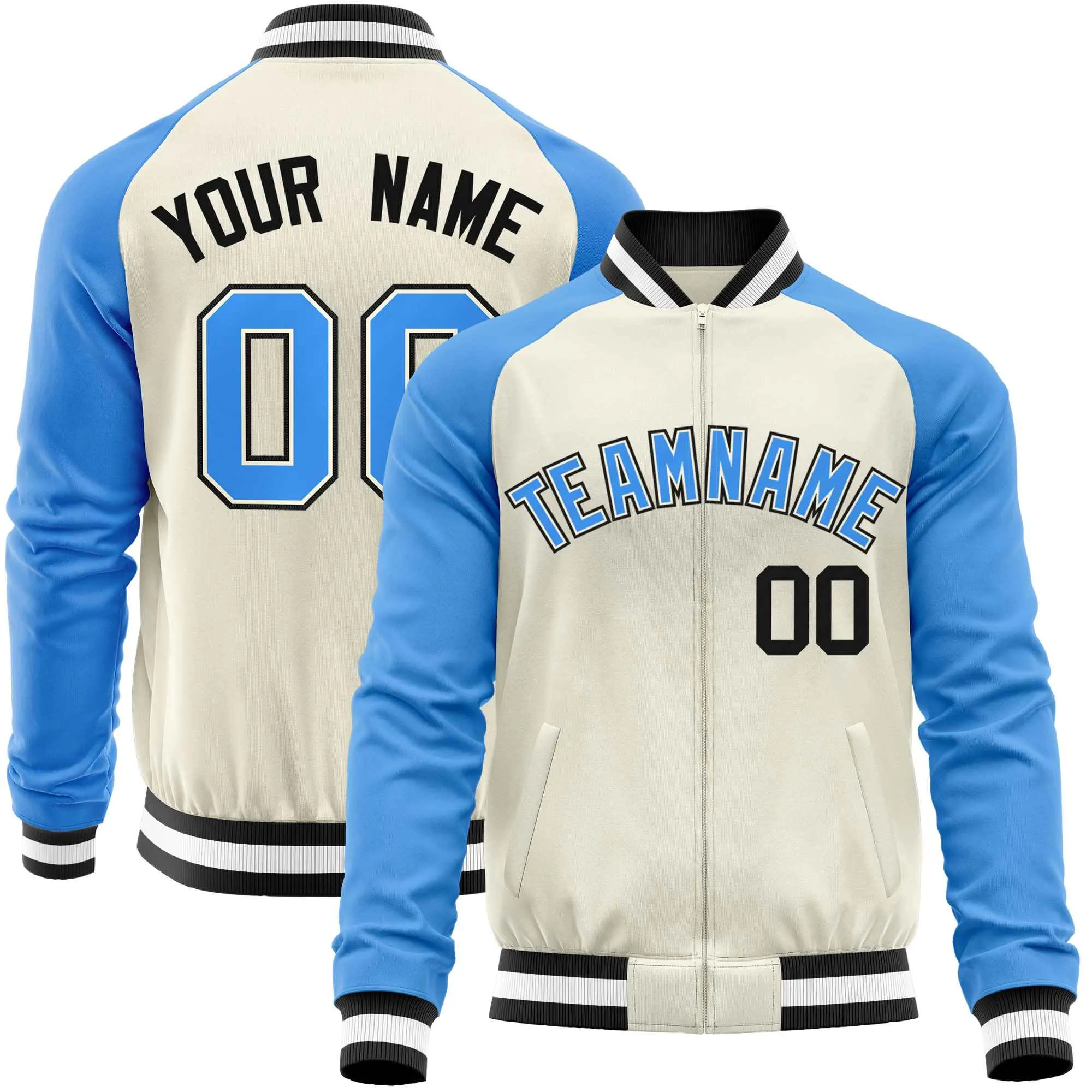 Custom Raglan Sleeves Fashion Varsity Jacket Fashion Cotton Coat Letterman Men's Baseball Bomber Jackets